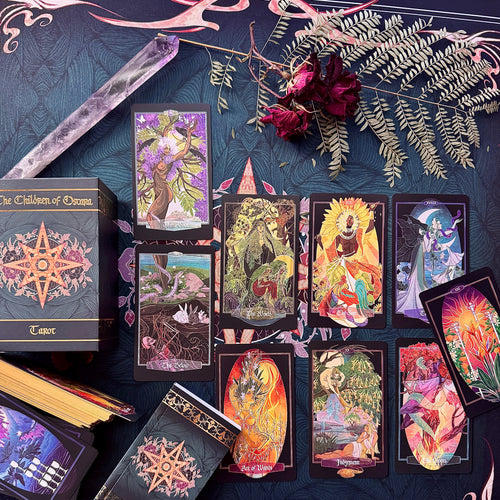 **NEW** Children of Ostara tarot card deck & book set- LIMITED GOLD EDITION | | Wiccan Center