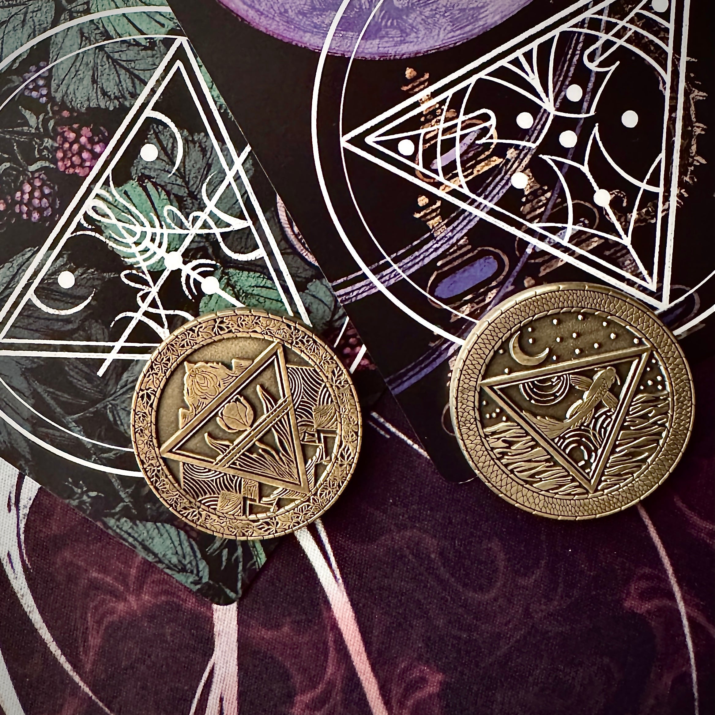Divination Coins - Set of 8 or Individual Coins