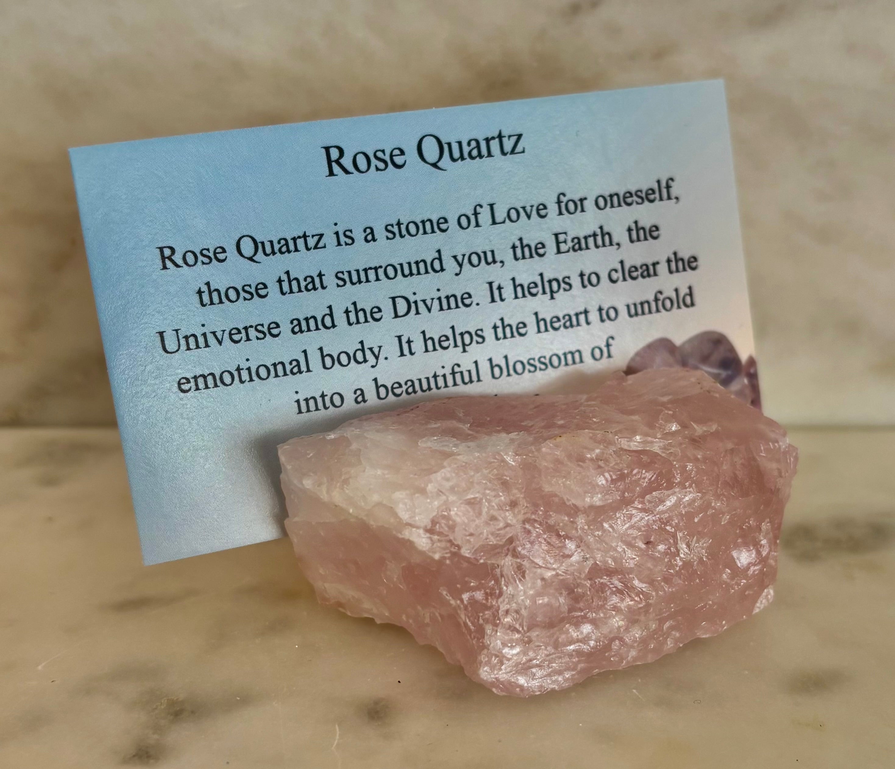 Natural Crystal Card Holder - Raw Crystal Business Card or Card Display (Various Stone Choices) | | Wiccan Center