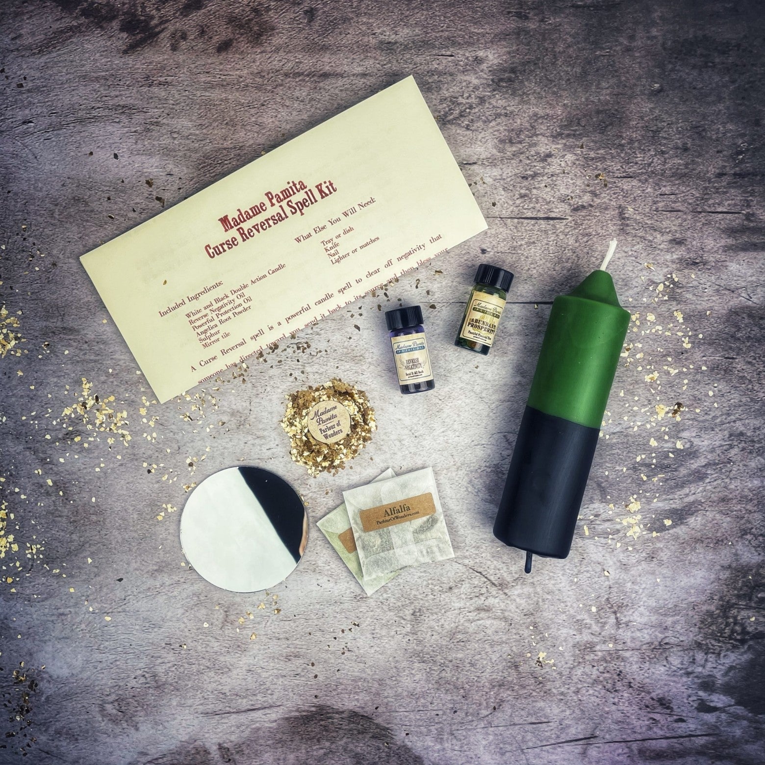 Money Curse Reversal Candle Spell Kit - Break Financial Jinxes & Restore Prosperity | Candle Spell Kit | Wiccan Center
