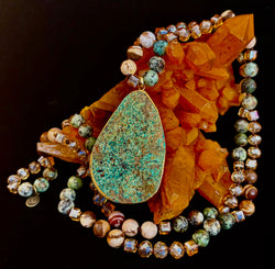 Desert Oasis Jade Statement Necklace | | Wiccan Center