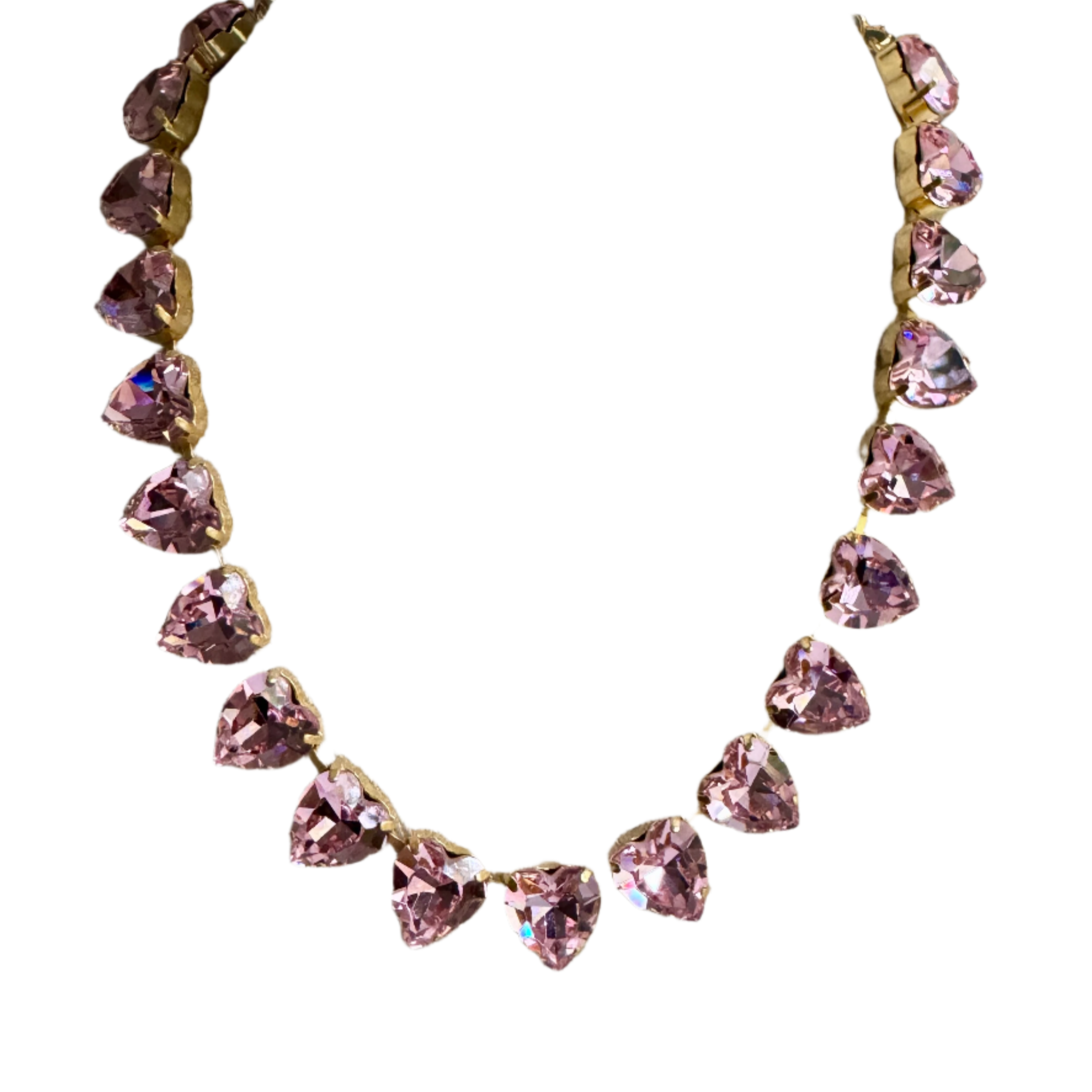 Grace Pink Heart Necklace