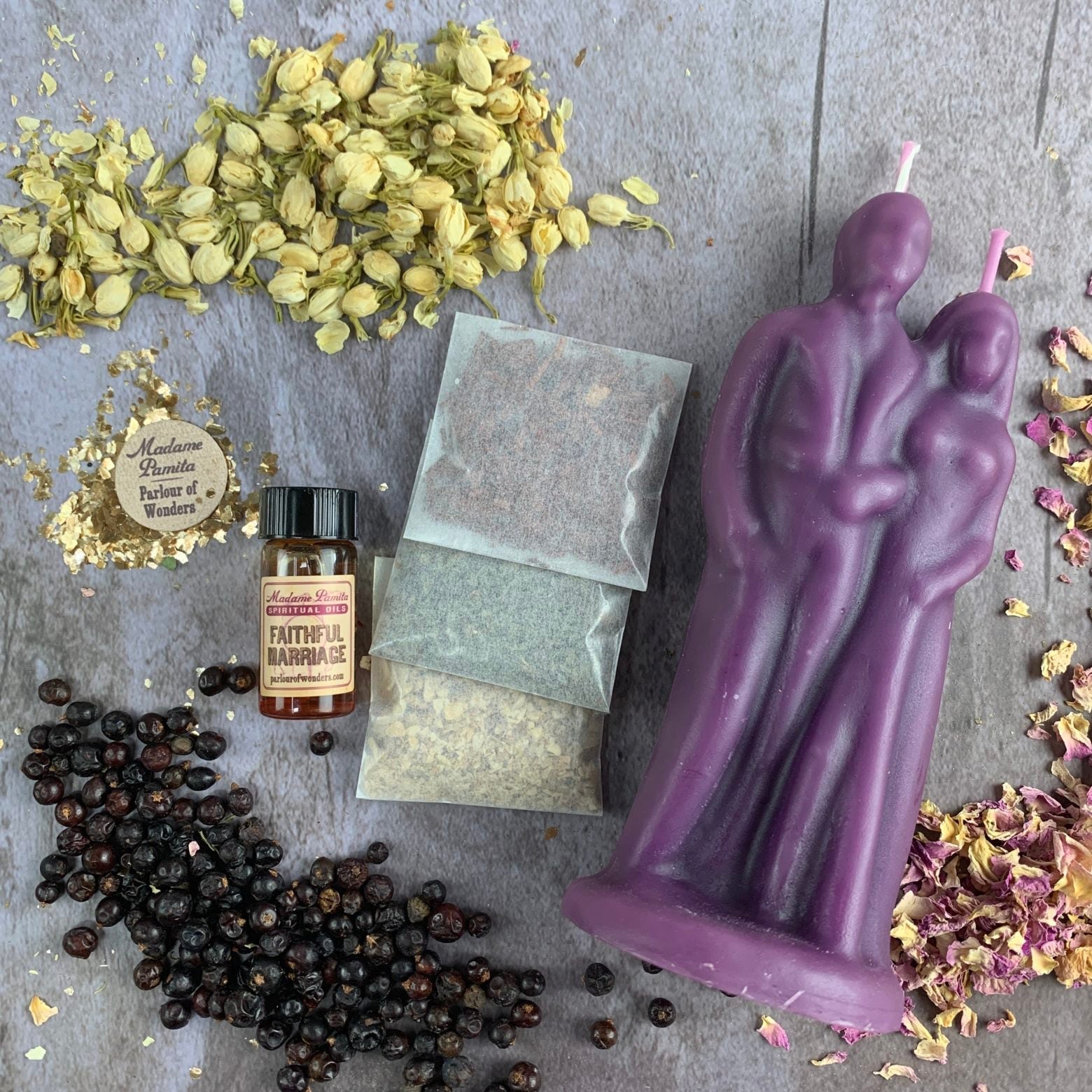 Happy Marriage Candle Spell Kit - Commitment & Union | Candle Spell Kit | Wiccan Center