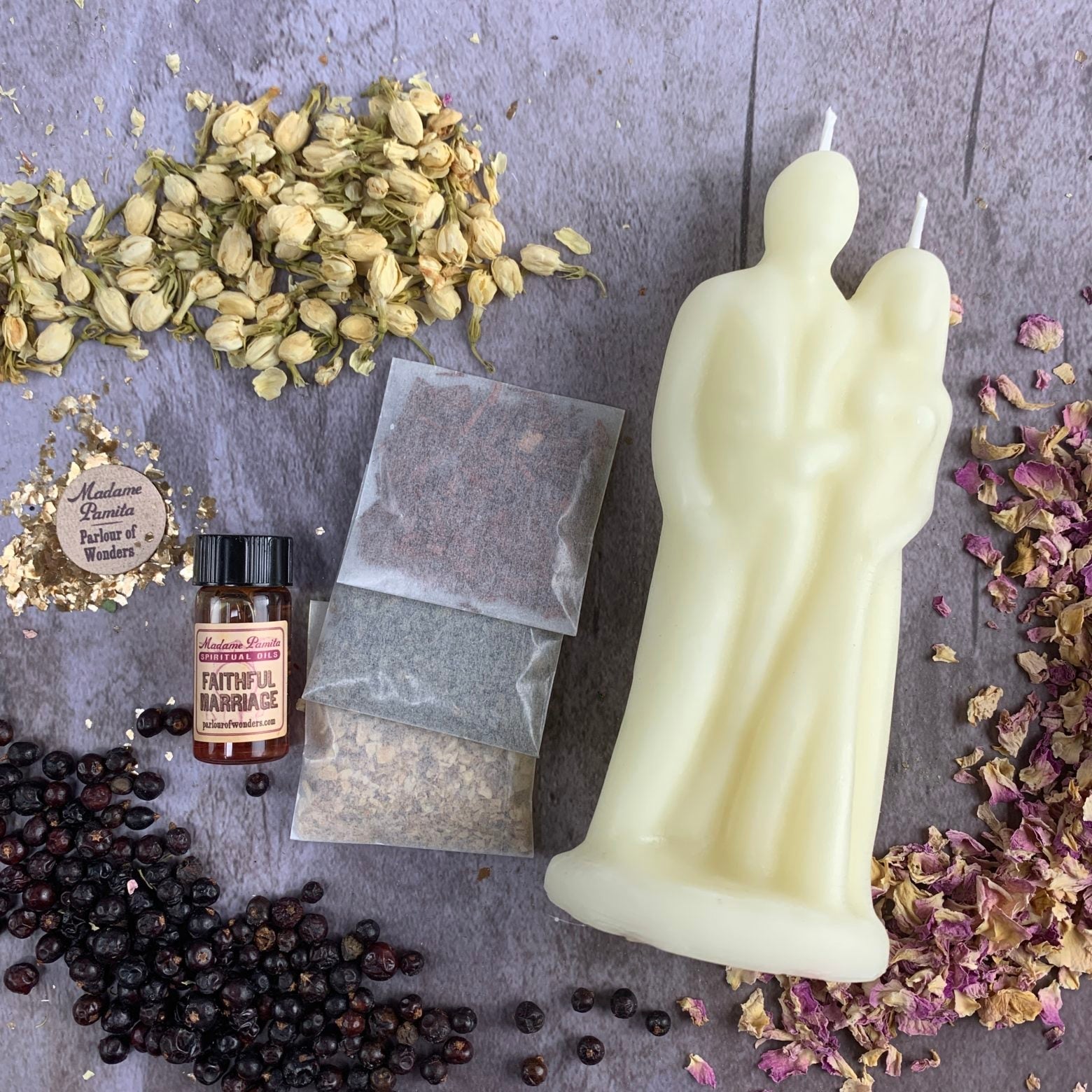 Happy Marriage Candle Spell Kit - Commitment & Union | Candle Spell Kit | Wiccan Center