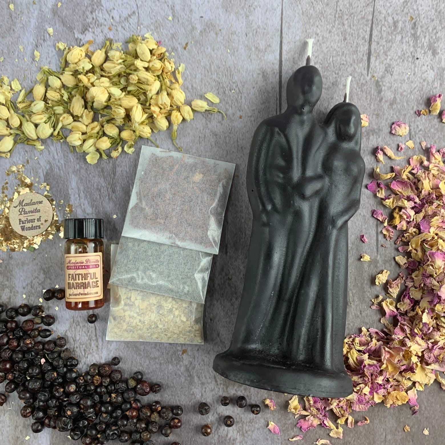 Happy Marriage Candle Spell Kit - Commitment & Union | Candle Spell Kit | Wiccan Center