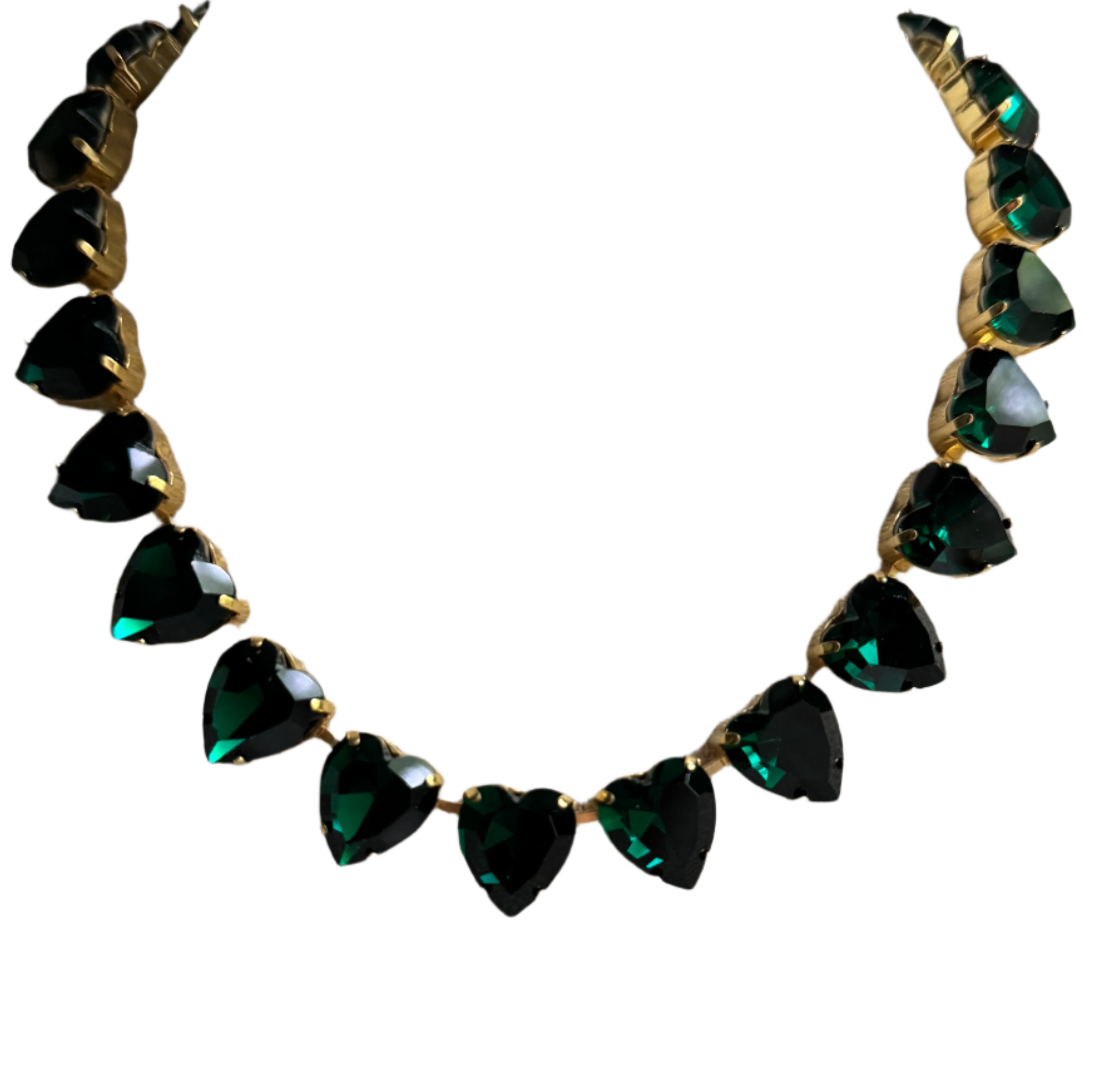 Grace Emerald Green Heart Necklace