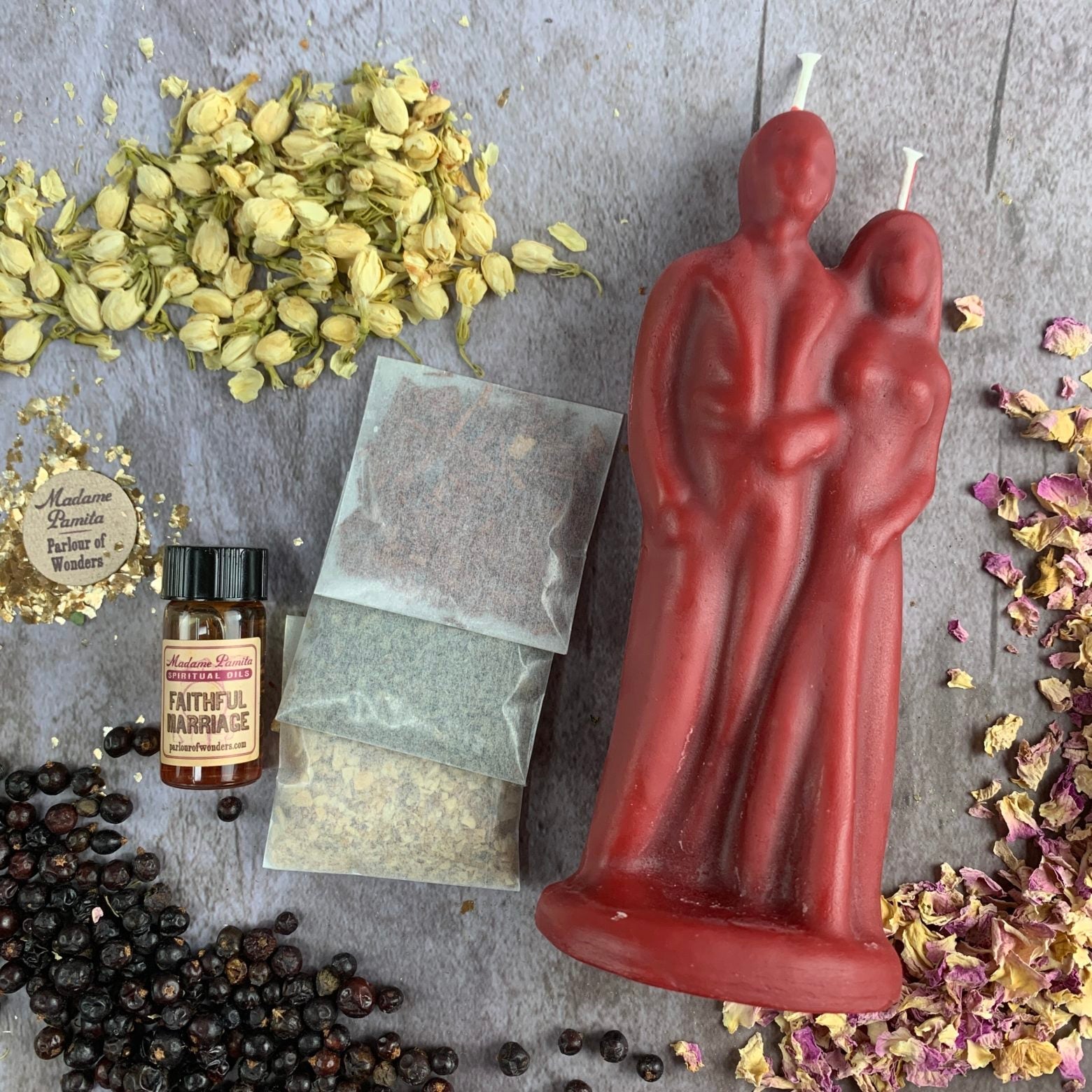 Happy Marriage Candle Spell Kit - Commitment & Union | Candle Spell Kit | Wiccan Center