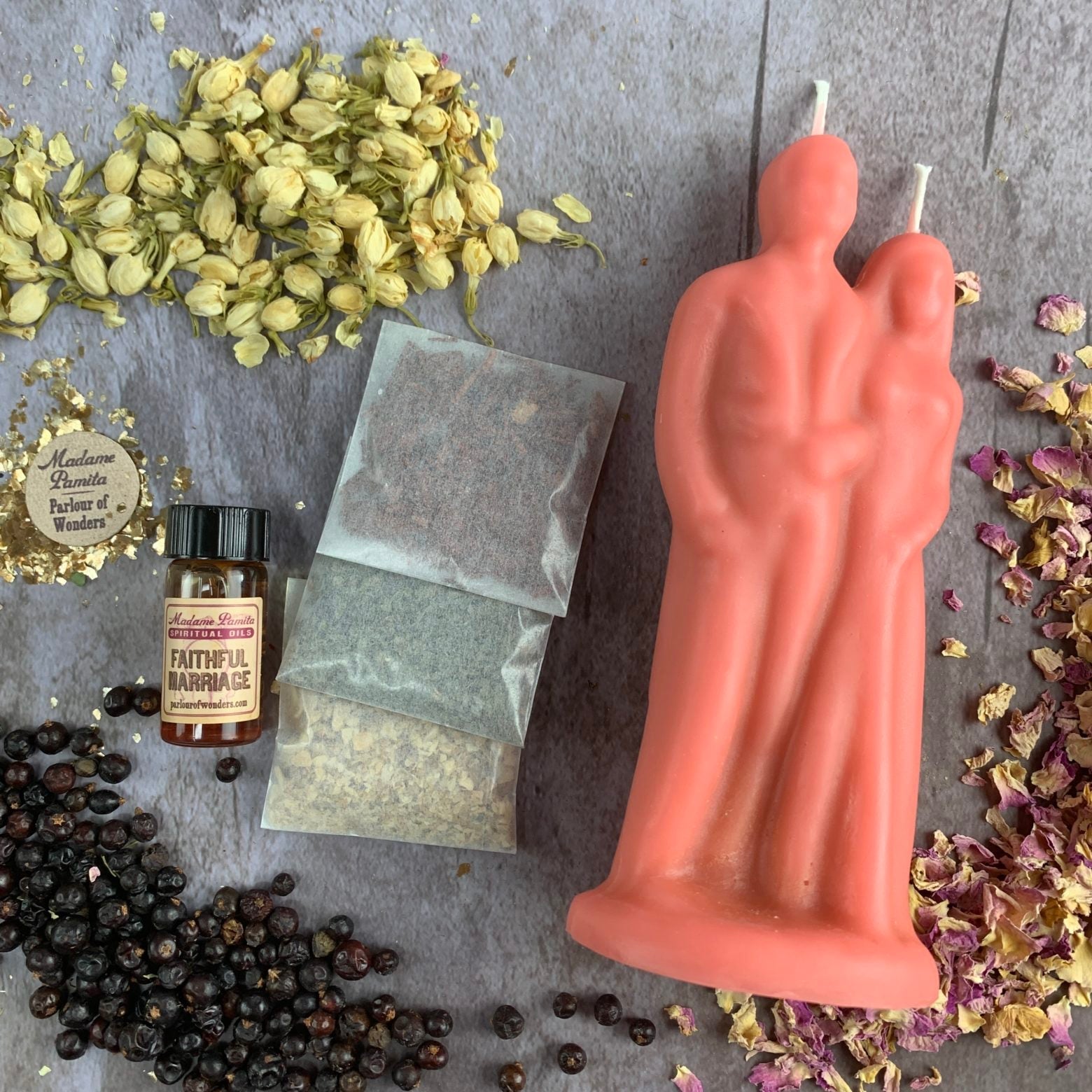 Happy Marriage Candle Spell Kit - Commitment & Union | Candle Spell Kit | Wiccan Center