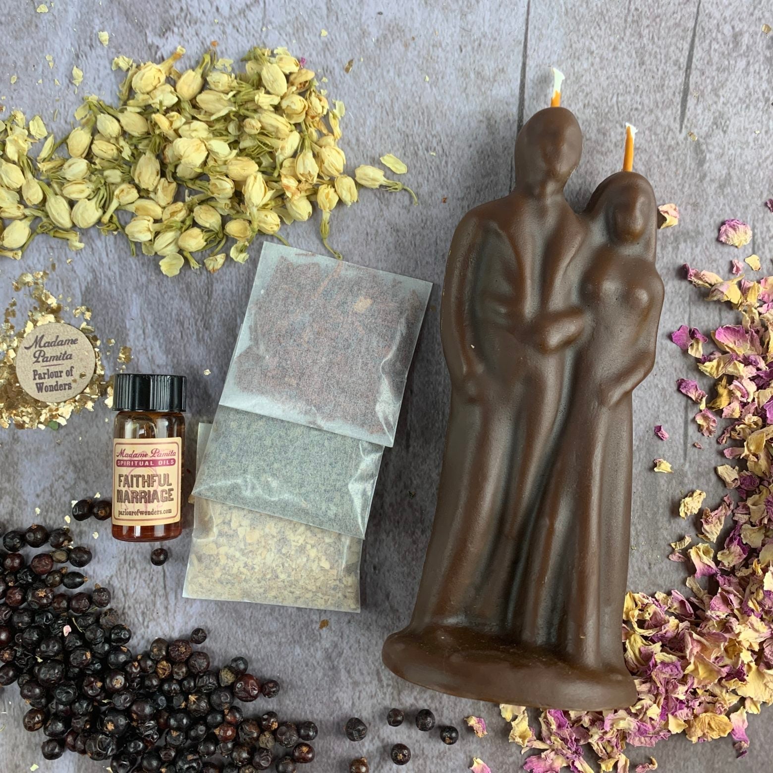 Happy Marriage Candle Spell Kit - Commitment & Union | Candle Spell Kit | Wiccan Center