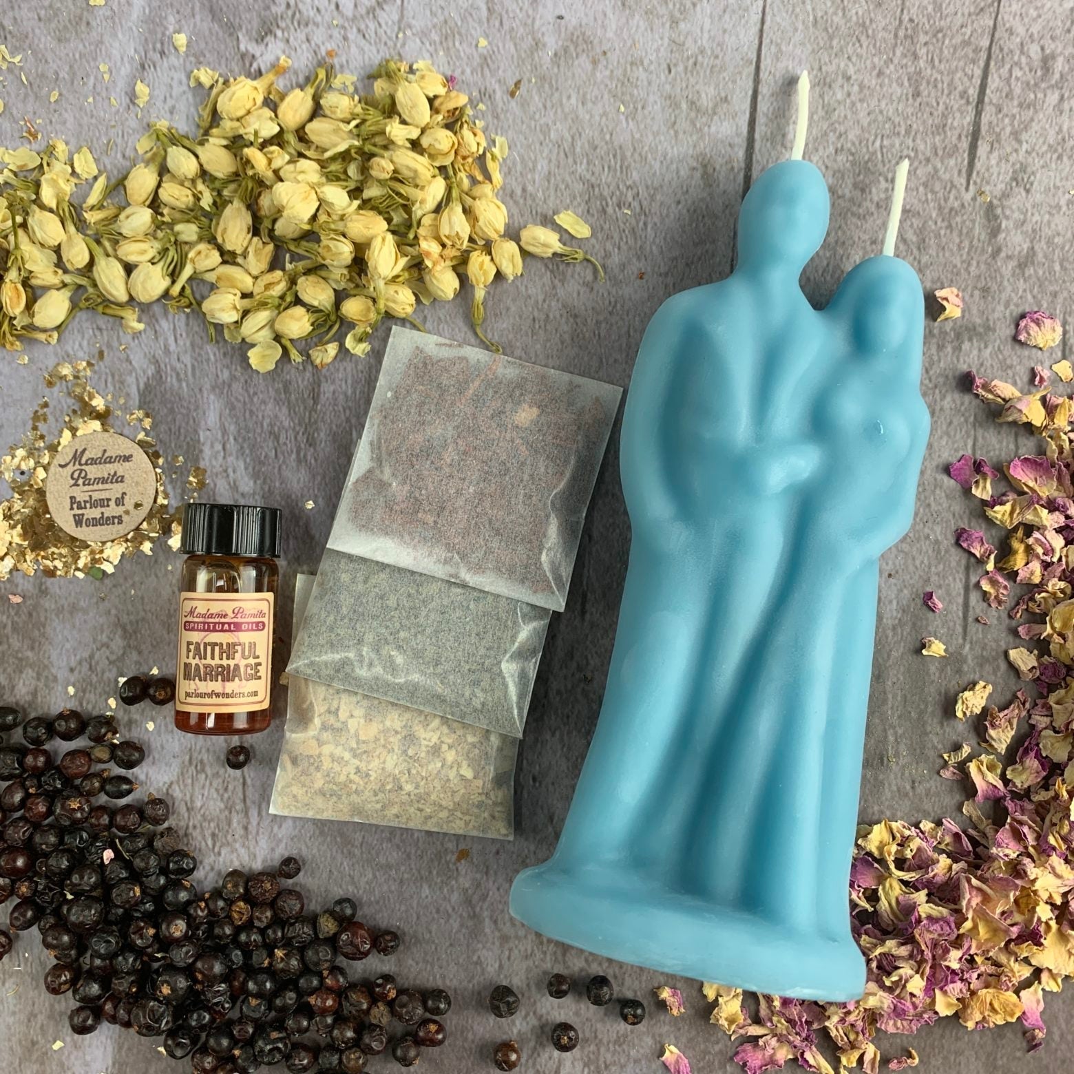 Happy Marriage Candle Spell Kit - Commitment & Union | Candle Spell Kit | Wiccan Center
