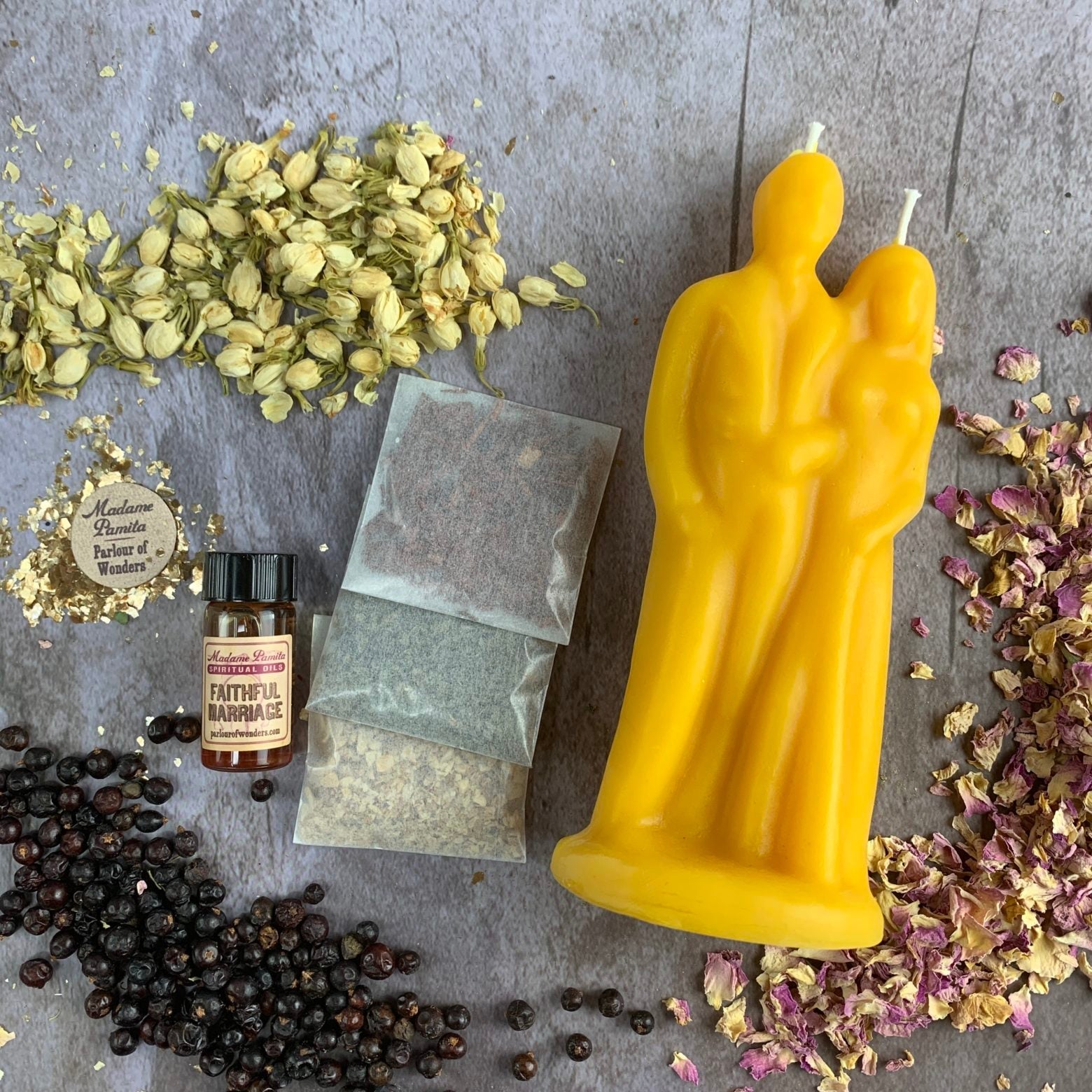 Happy Marriage Candle Spell Kit - Commitment & Union | Candle Spell Kit | Wiccan Center