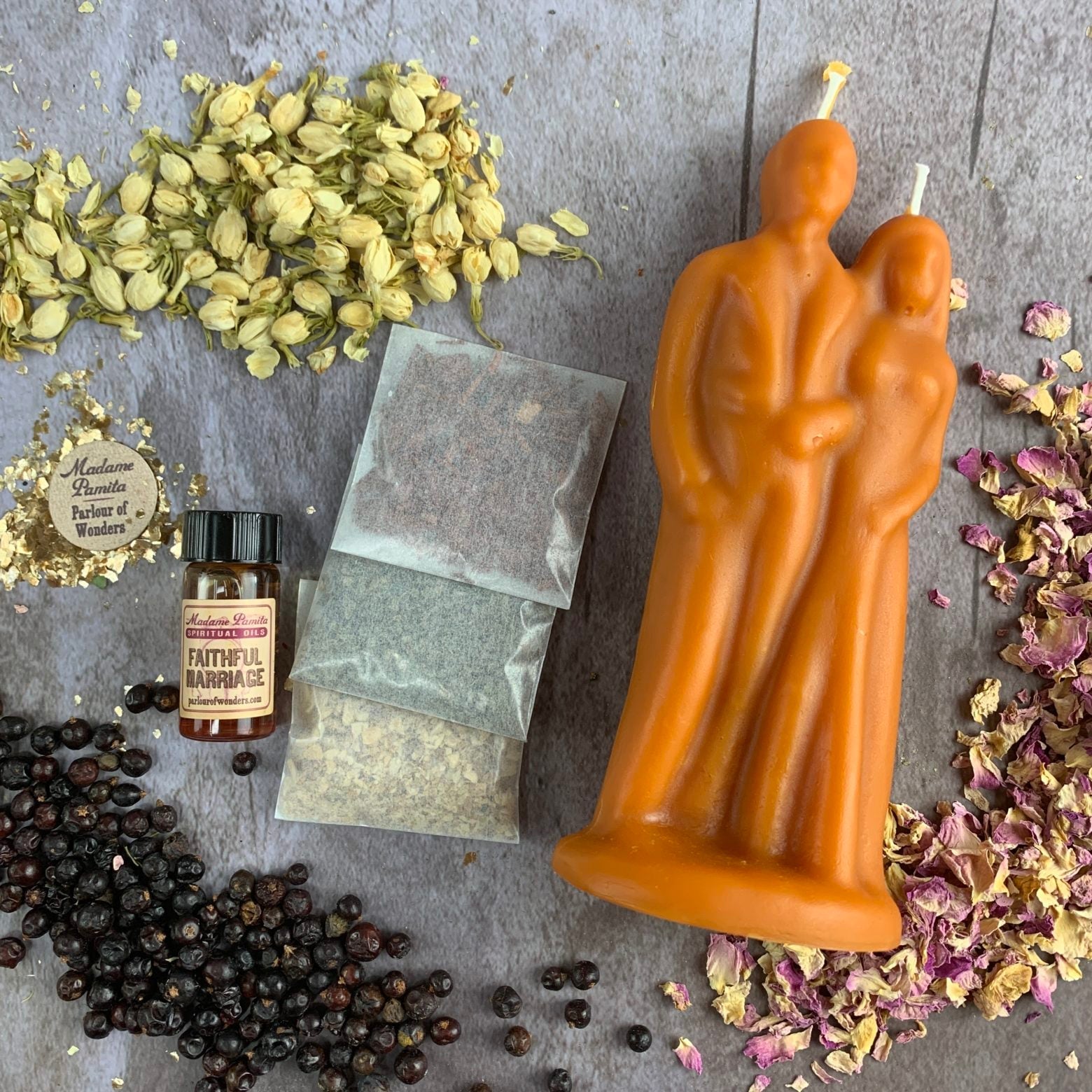 Happy Marriage Candle Spell Kit - Commitment & Union | Candle Spell Kit | Wiccan Center