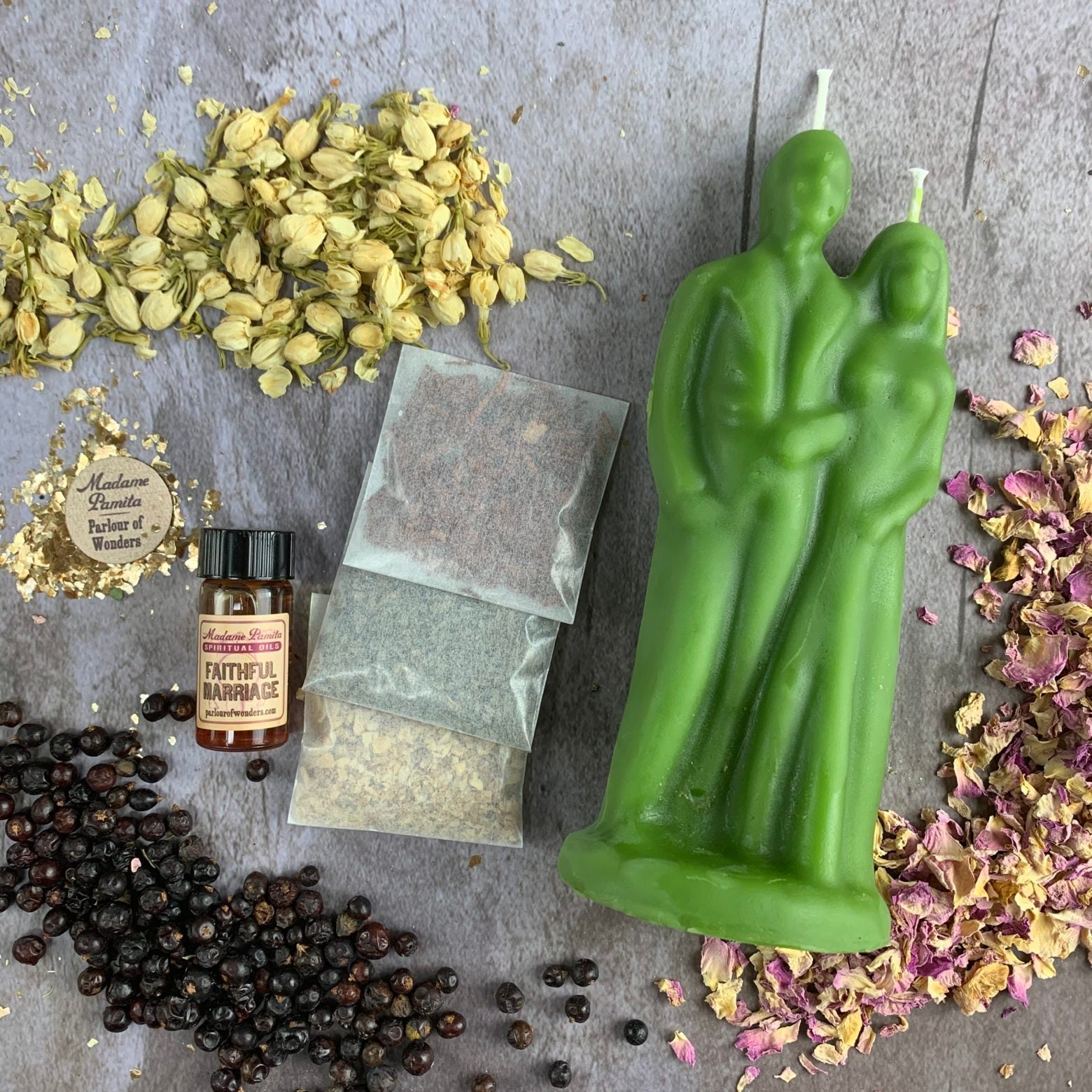 Happy Marriage Candle Spell Kit - Commitment & Union | Candle Spell Kit | Wiccan Center