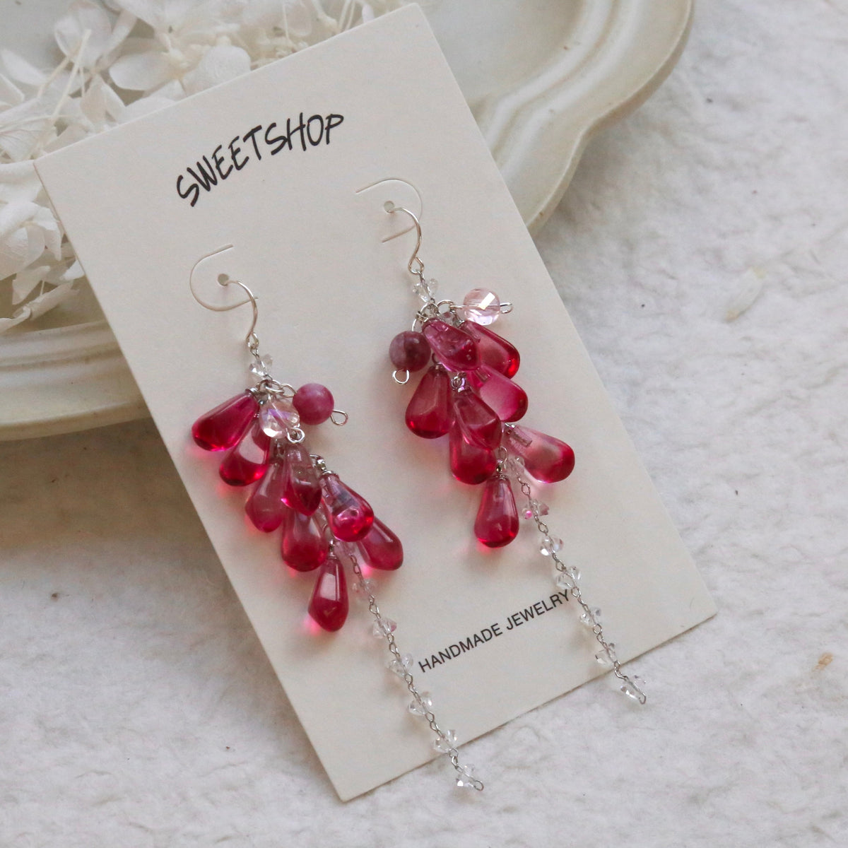 Pomegranate Seed Earrings