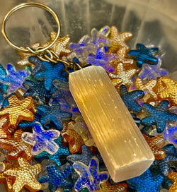 Selenite Energy Cleanse Keychain | | Wiccan Center
