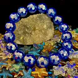 Disco Blue Agate Bracelet | | Wiccan Center