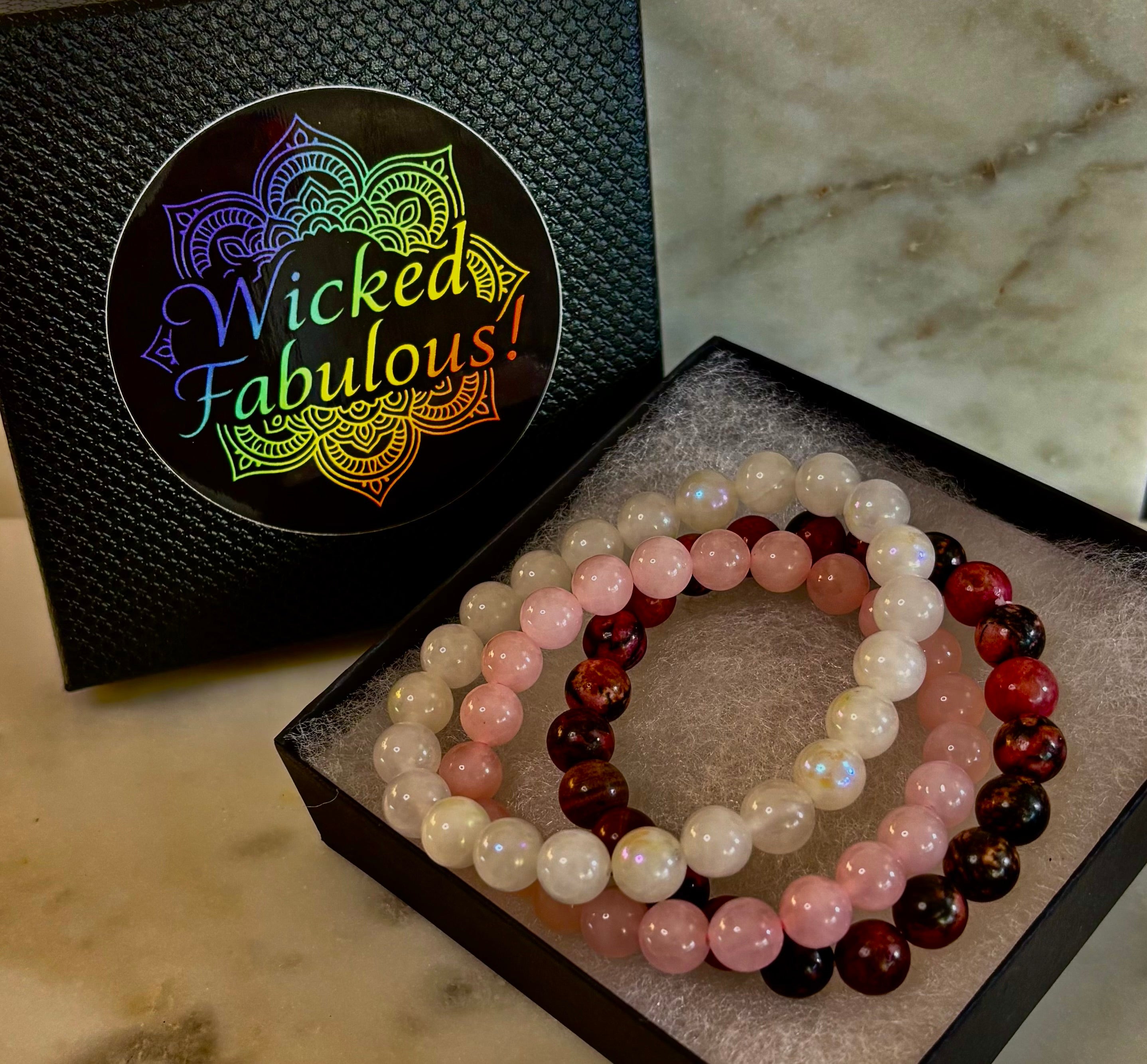 ❤️ Love & Self-Love Intention Bracelet Set | | Wiccan Center