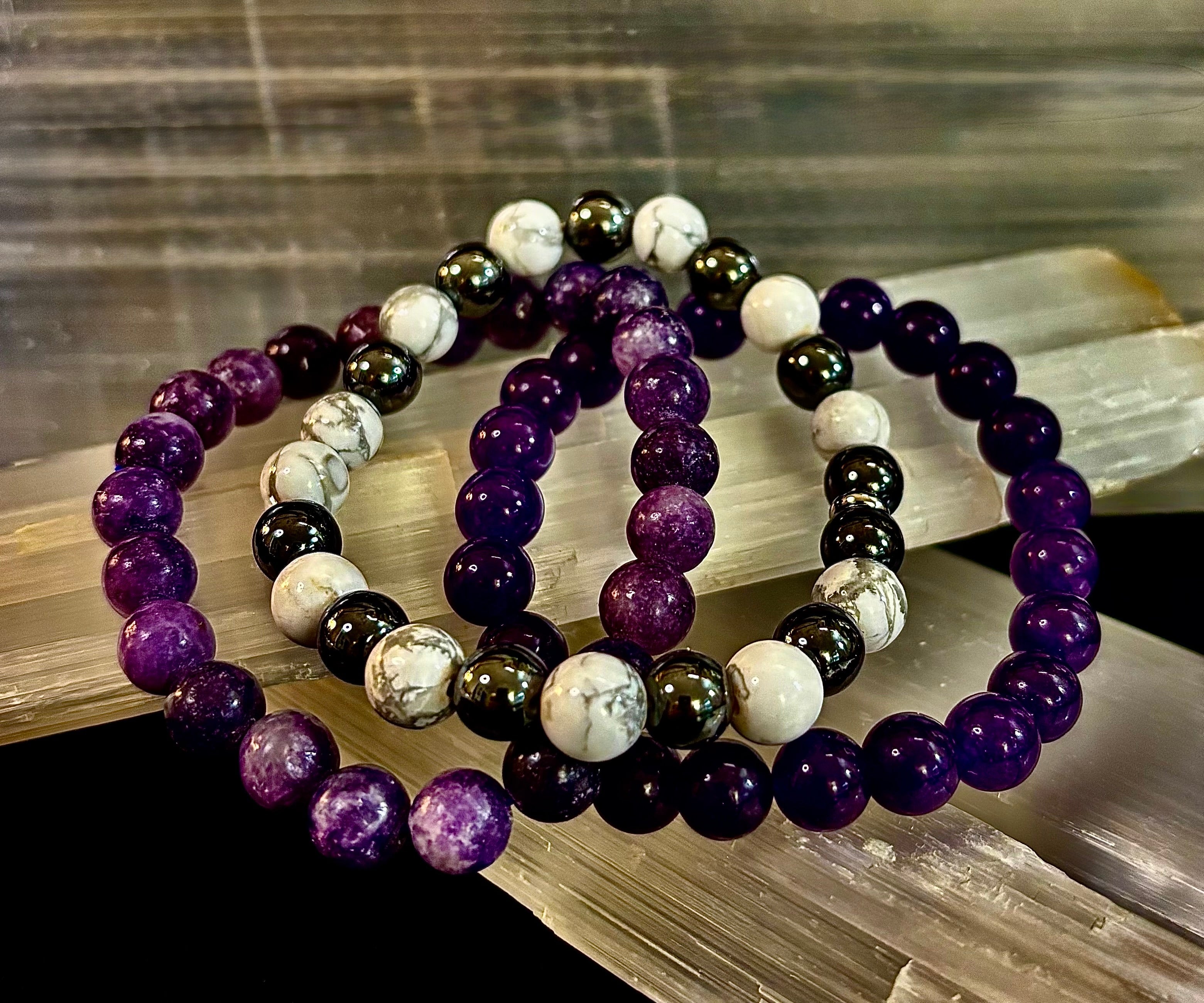🌙 Peace & Calm Intention Bracelet Set