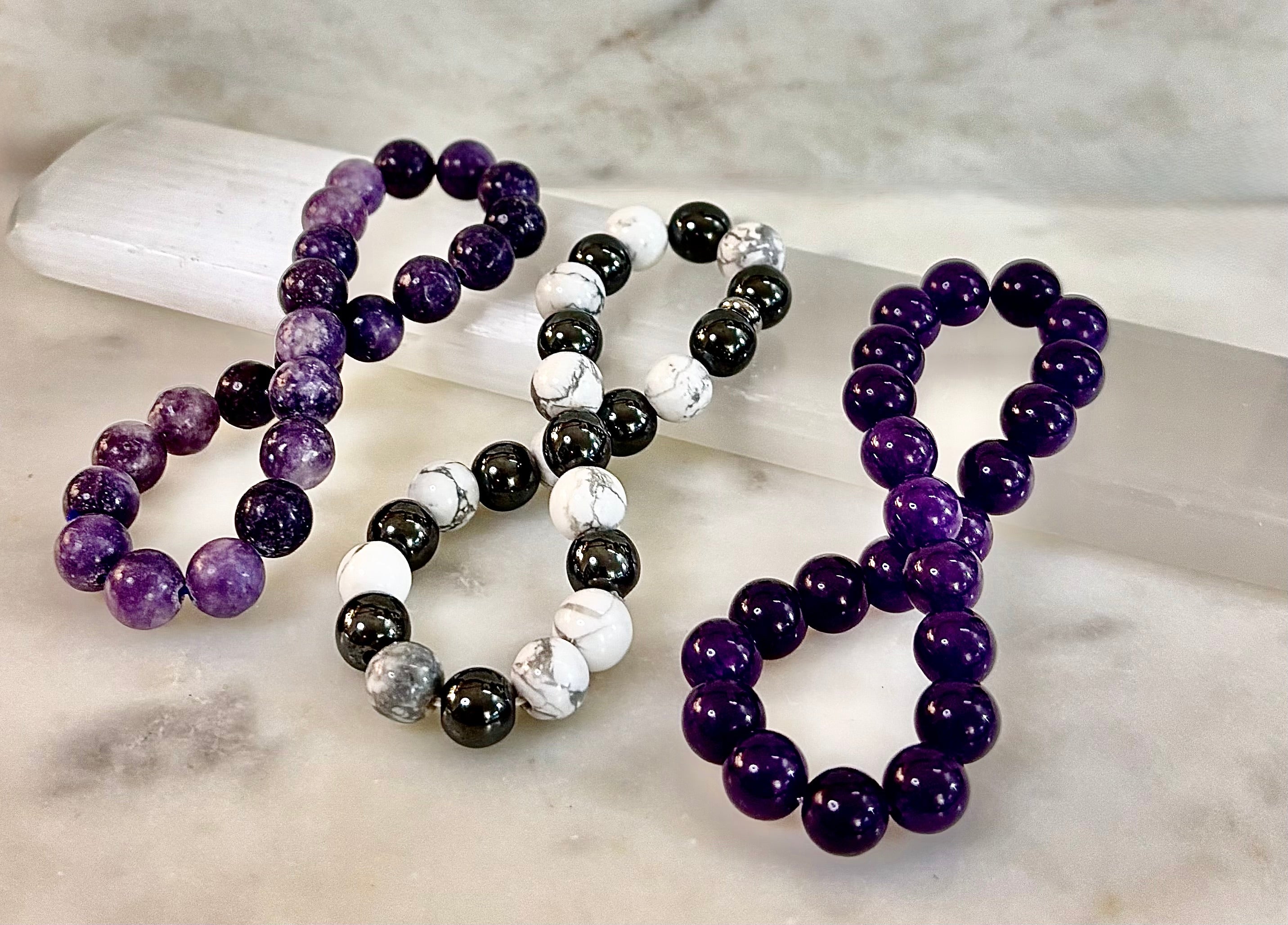 🌙 Peace & Calm Intention Bracelet Set