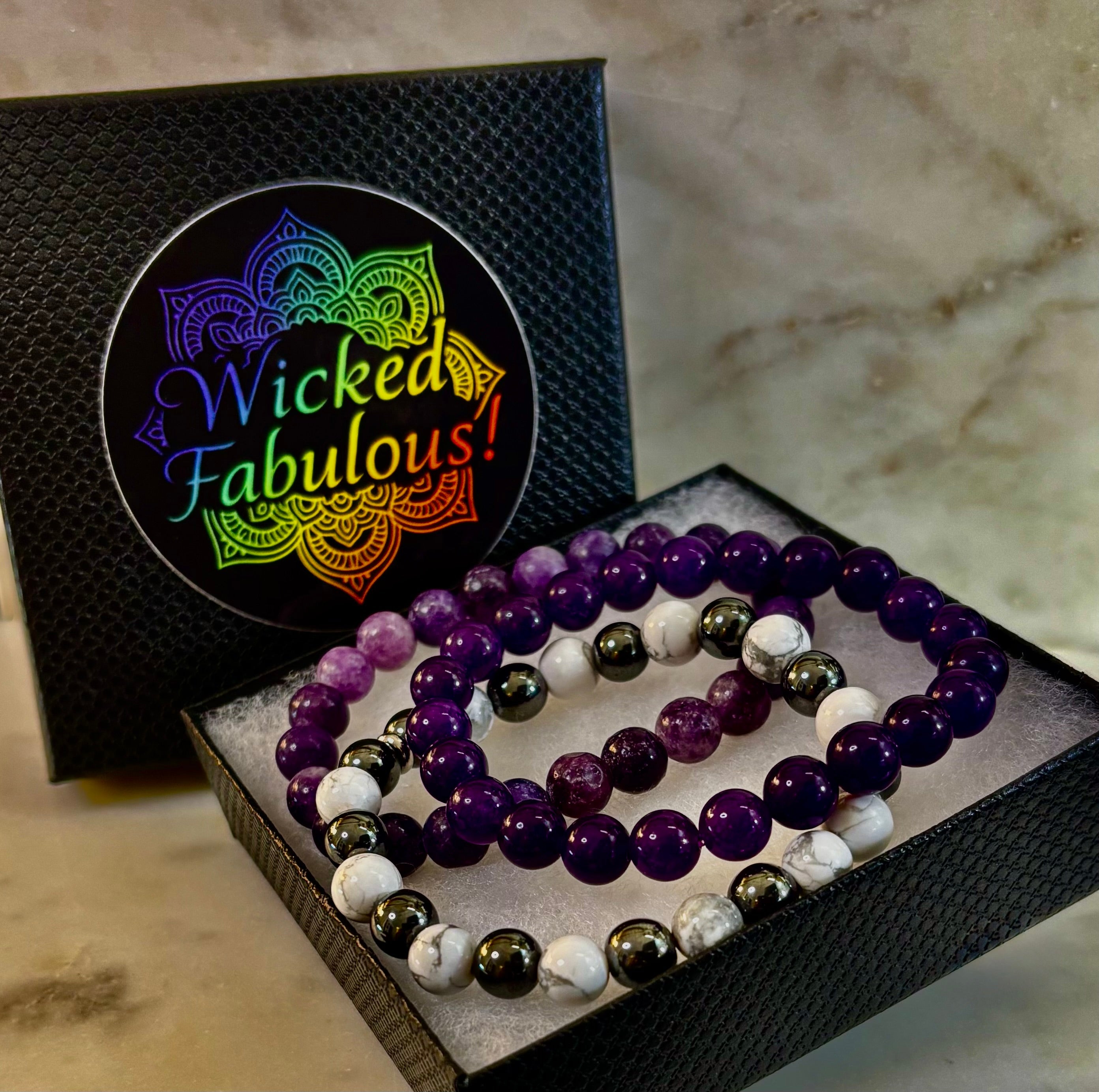 🌙 Peace & Calm Intention Bracelet Set