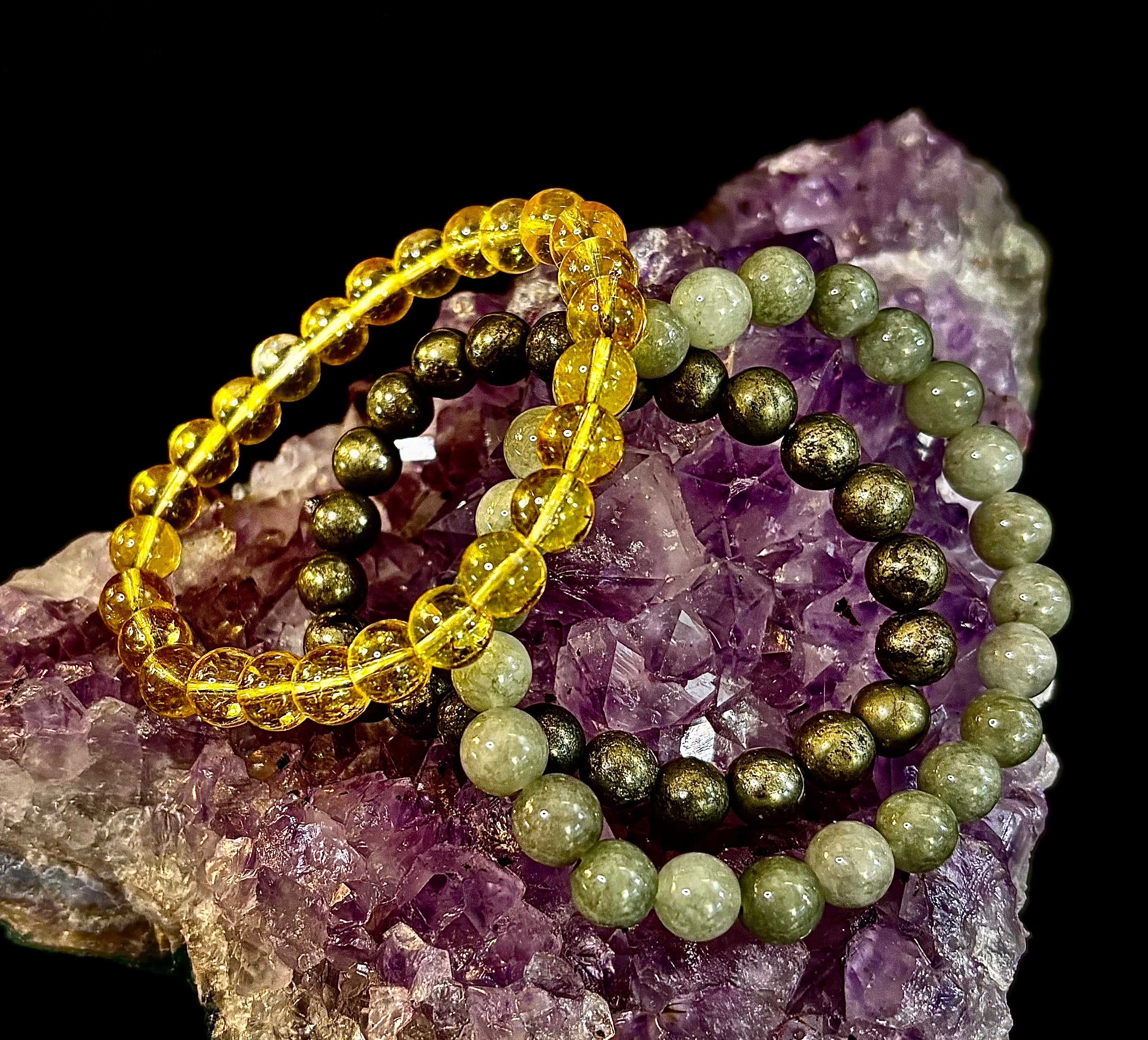 ✨ Abundance & Prosperity Intention Bracelet Set