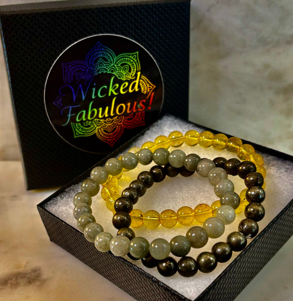 ✨ Abundance & Prosperity Intention Bracelet Set