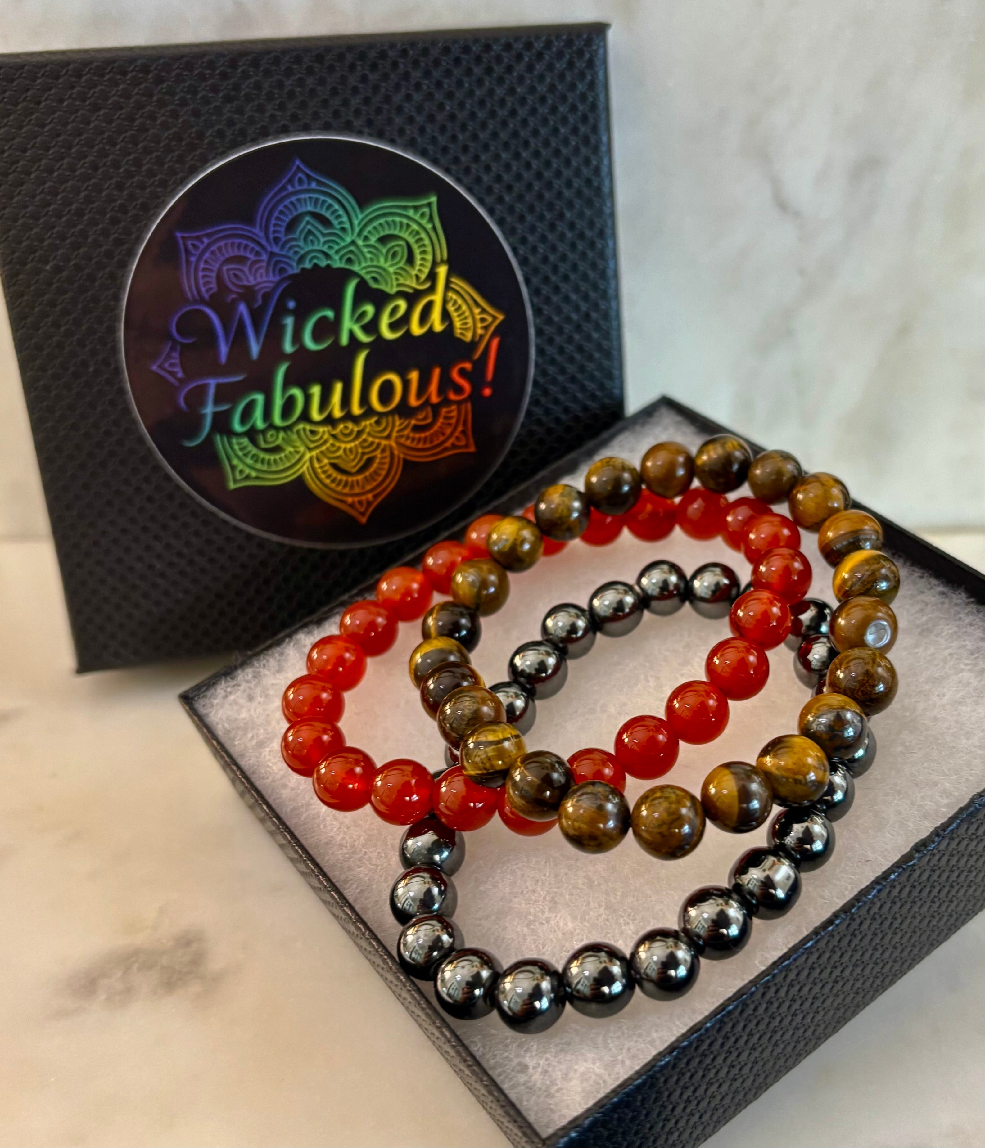 💪 Confidence & Courage Intention Bracelet Set