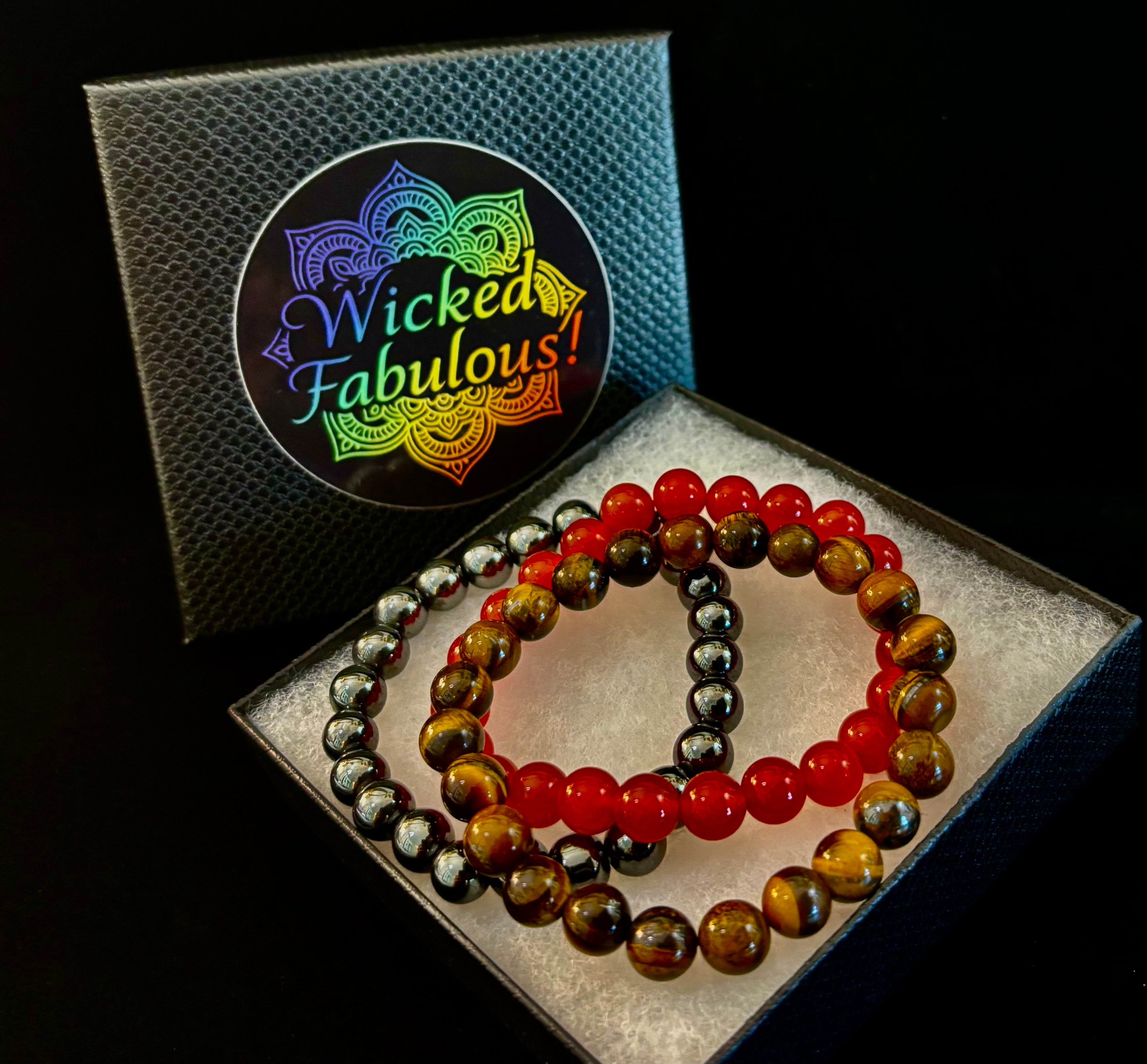 💪 Confidence & Courage Intention Bracelet Set