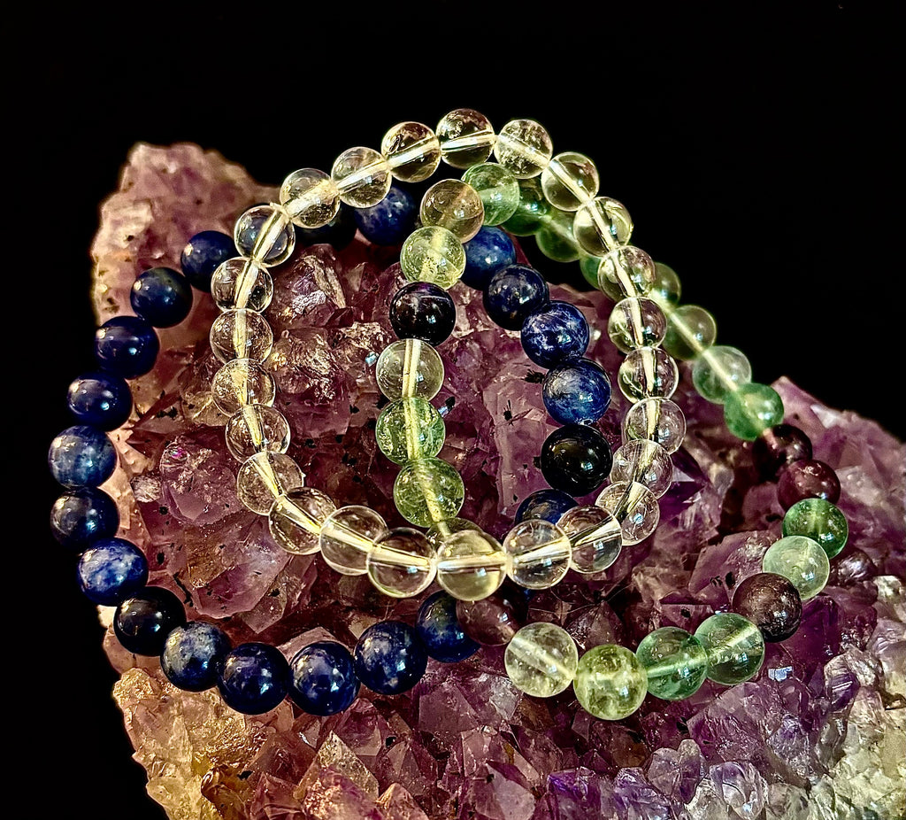 🧠 Focus & Clarity Intention Bracelet Set