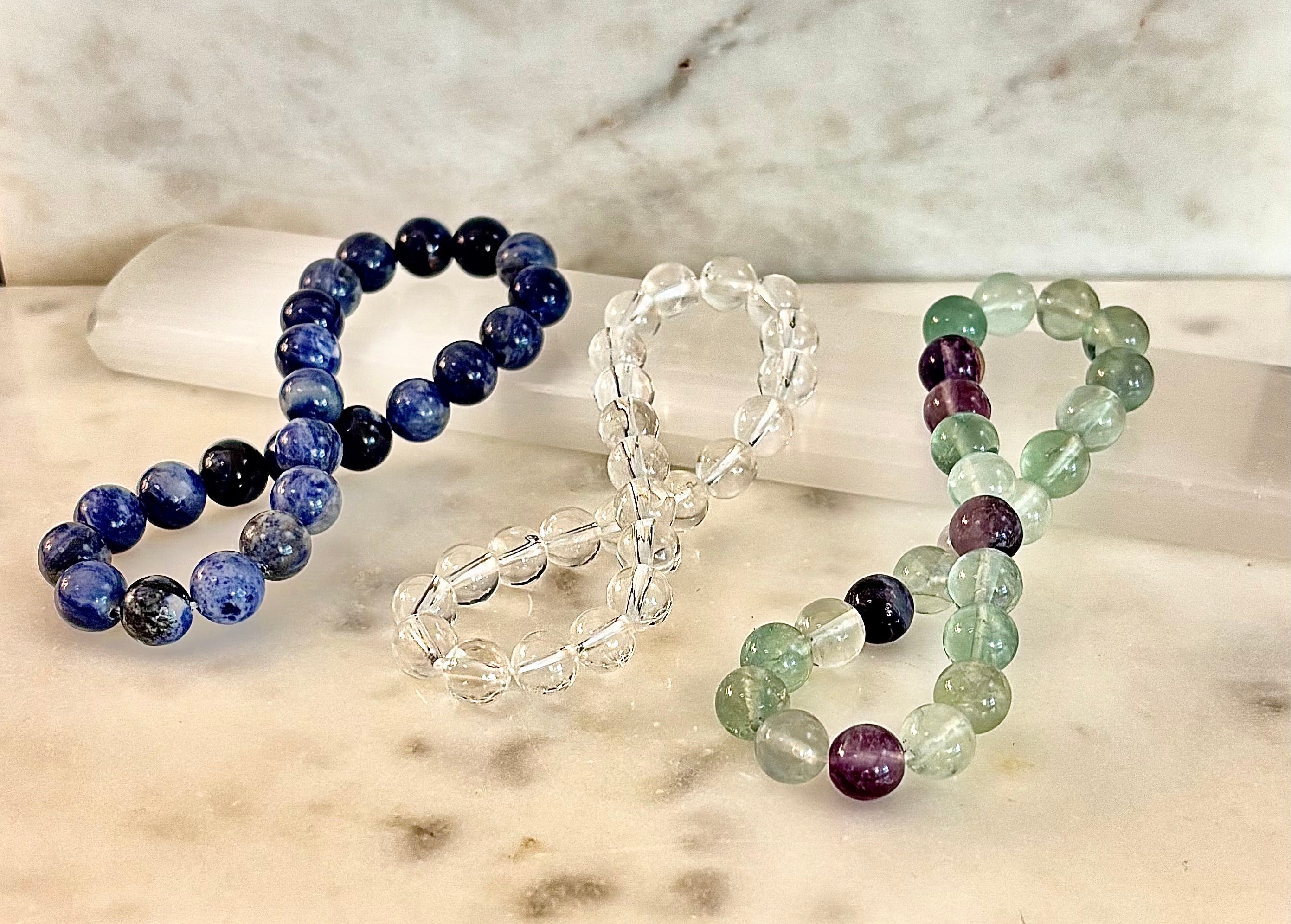 🧠 Focus & Clarity Intention Bracelet Set
