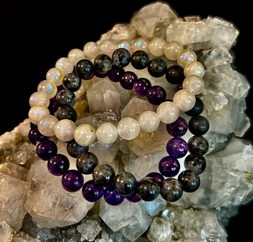 🔮 Intuition & Spiritual Growth Intention Bracelet Set