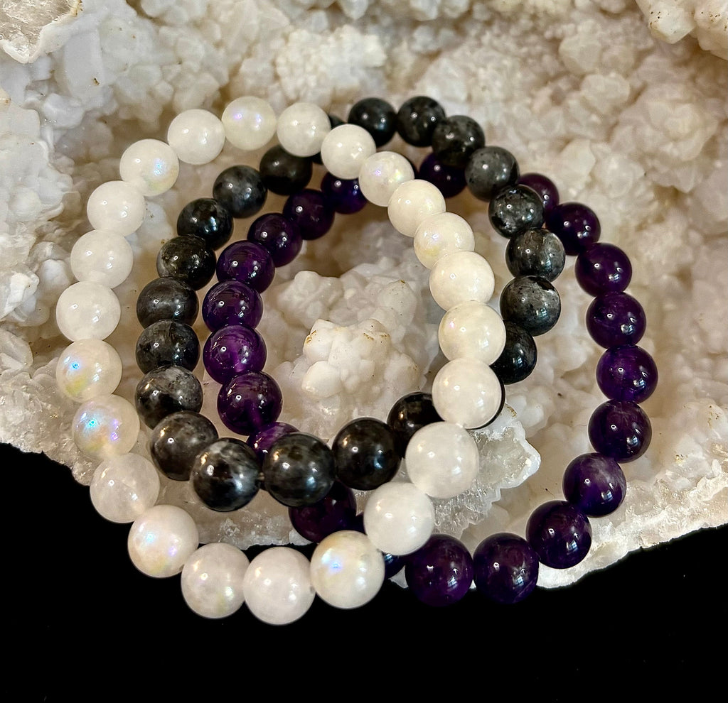 🔮 Intuition & Spiritual Growth Intention Bracelet Set