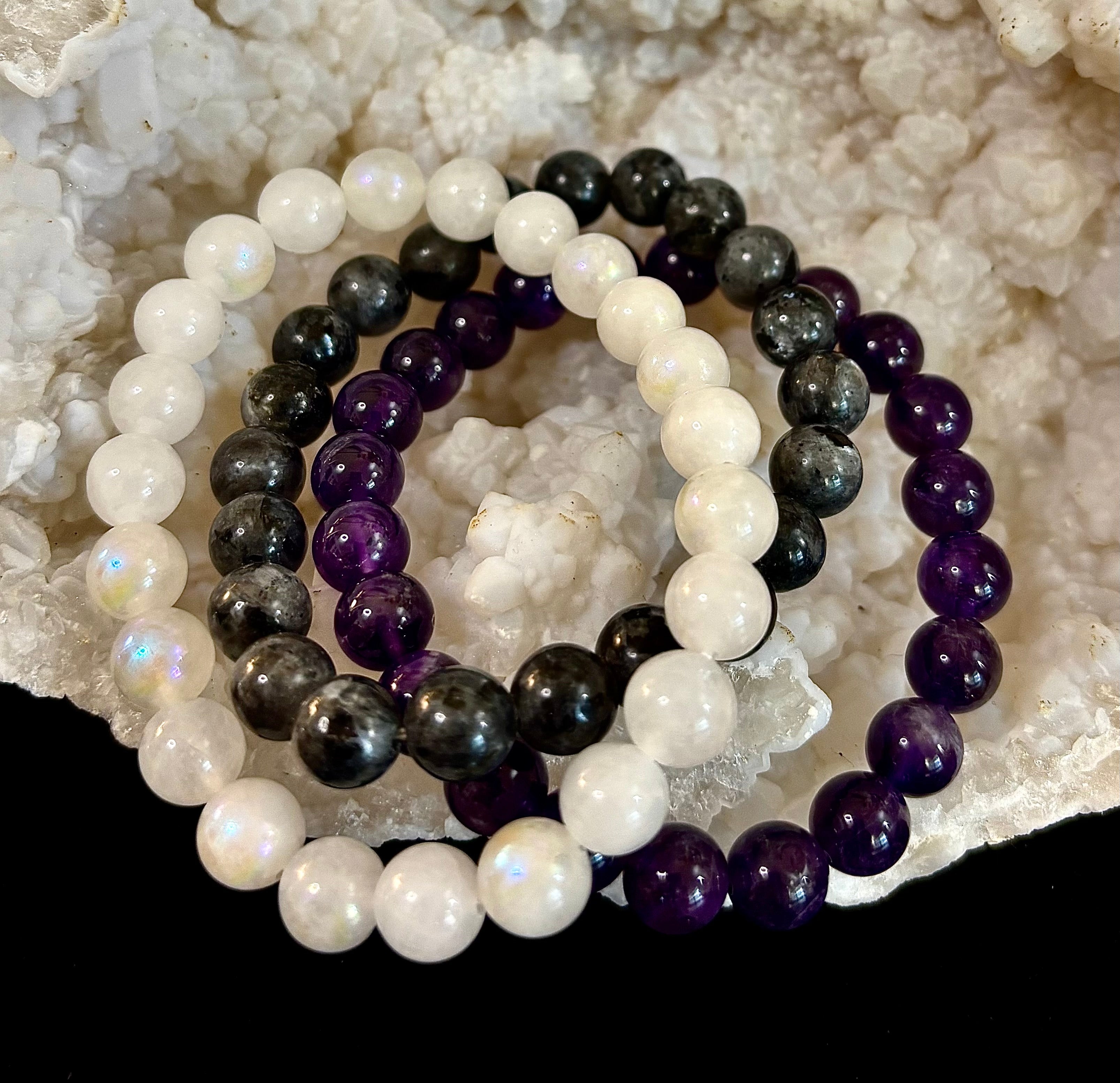 🔮 Intuition & Spiritual Growth Intention Bracelet Set