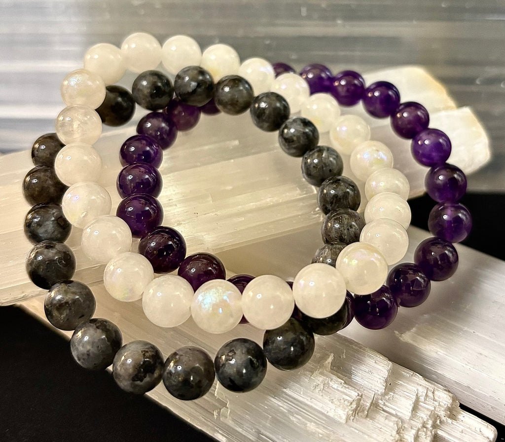 🔮 Intuition & Spiritual Growth Intention Bracelet Set