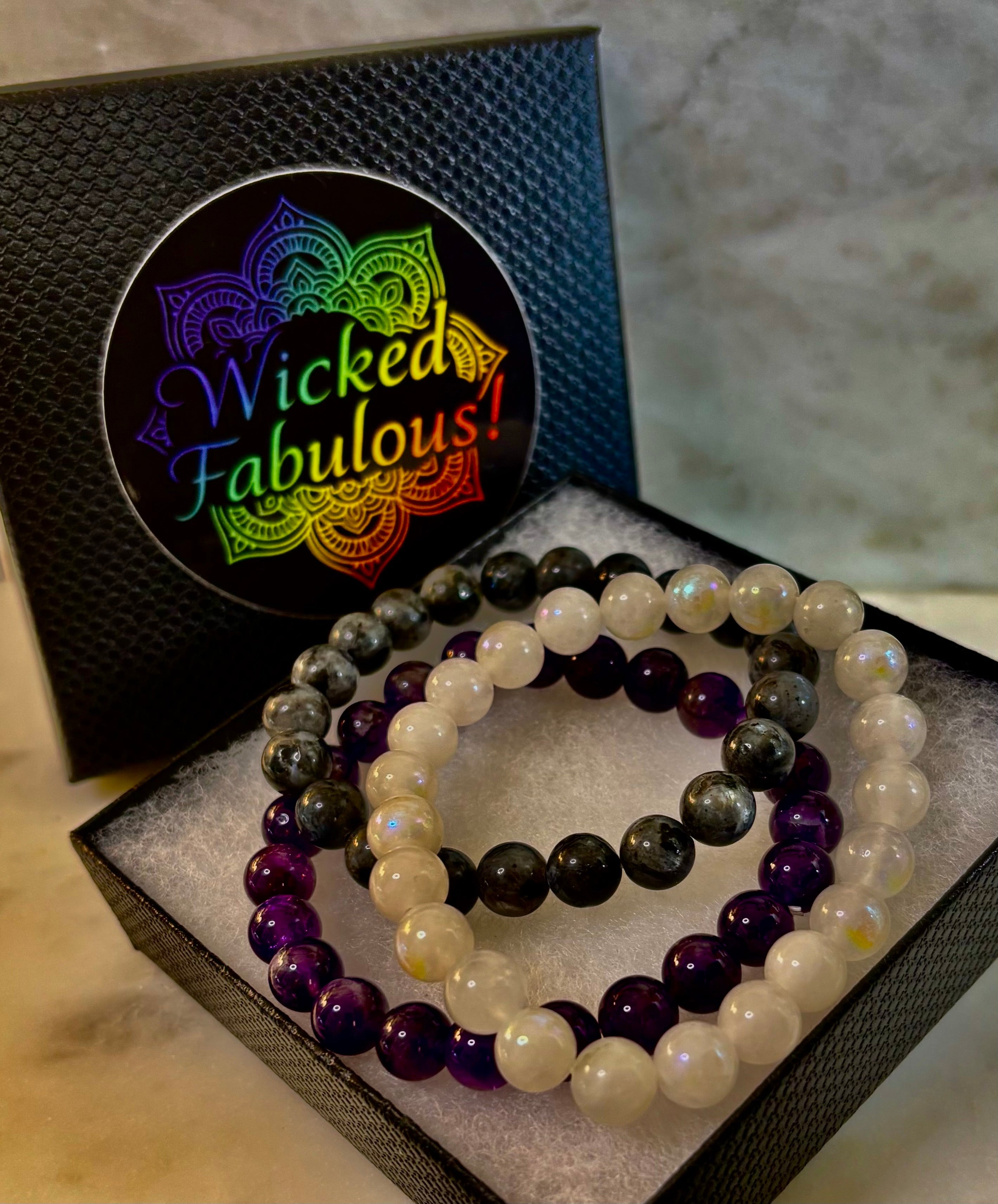 🔮 Intuition & Spiritual Growth Intention Bracelet Set