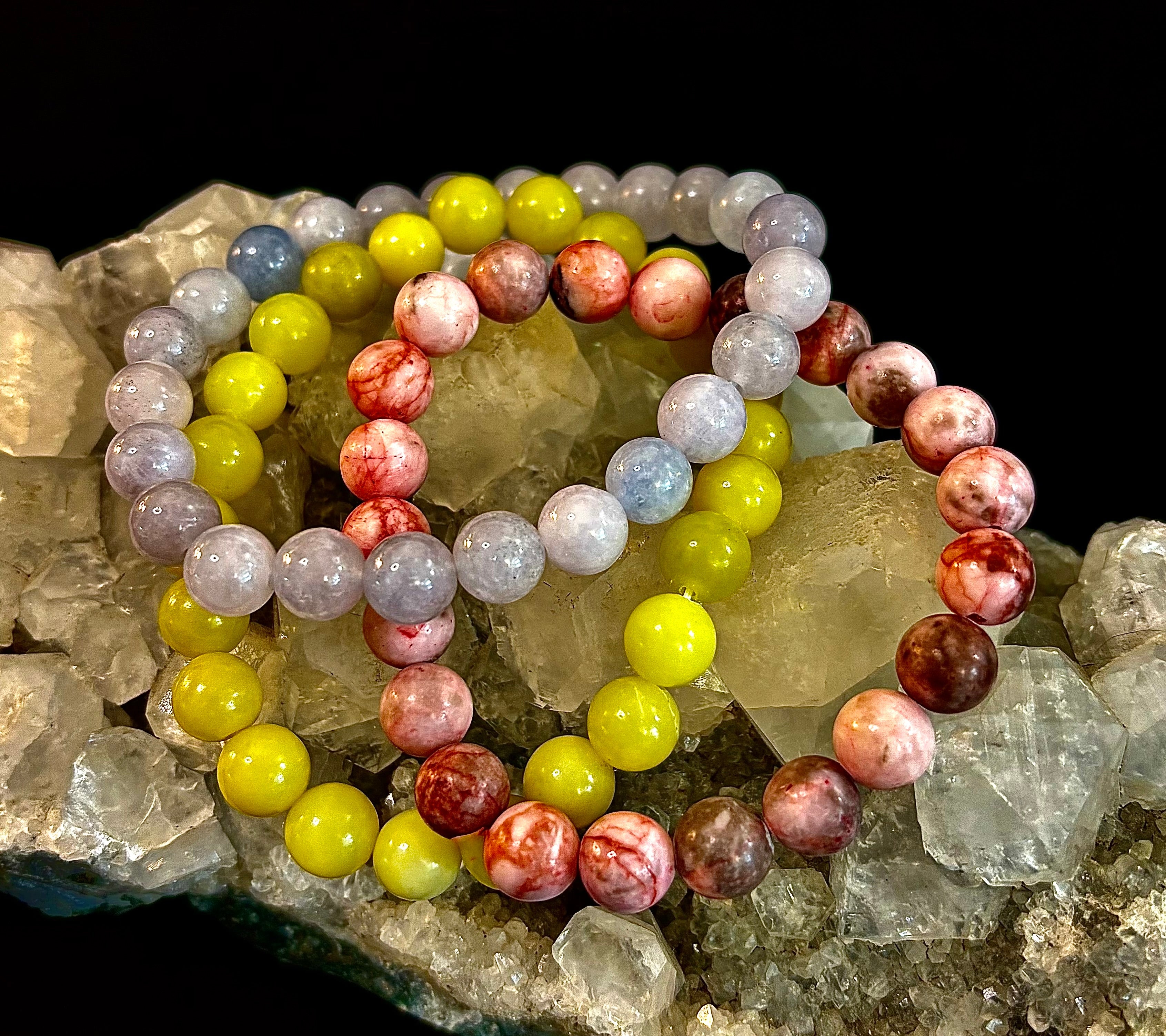 😊 Joy & Positivity Intention Bracelet Set