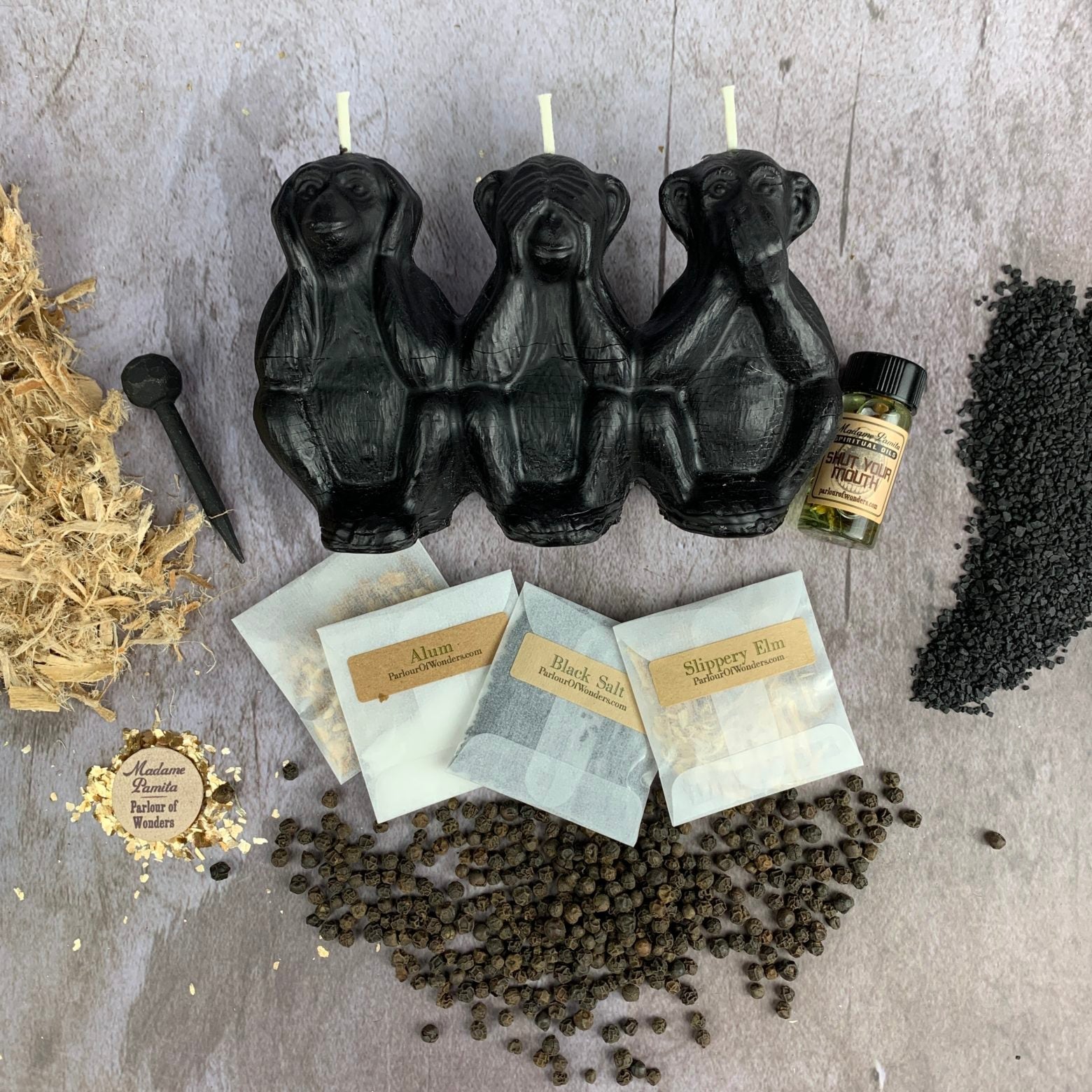 Stop Jealous Gossip Candle Spell Kit - Silence Gossip & Protect Reputation | Candle Spell Kit | Wiccan Center