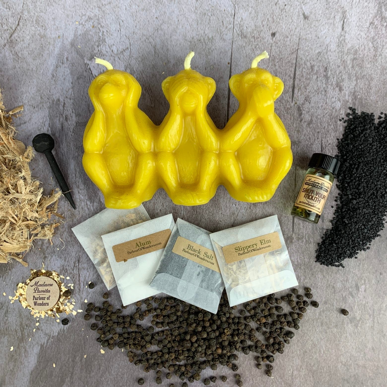 Stop Jealous Gossip Candle Spell Kit - Silence Gossip & Protect Reputation | Candle Spell Kit | Wiccan Center