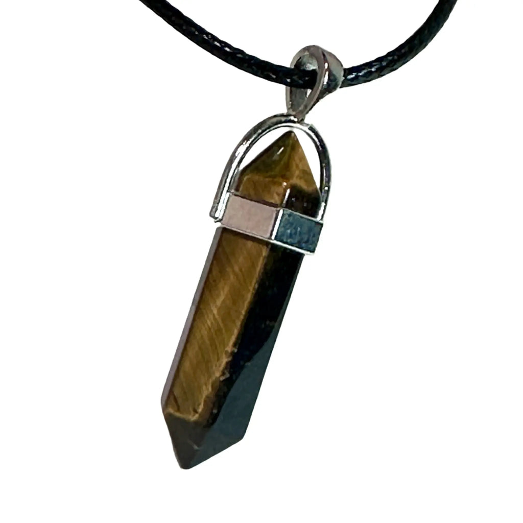 Tiger Eye Bullet Point Necklace | Chains and Necklaces | Wiccan Center