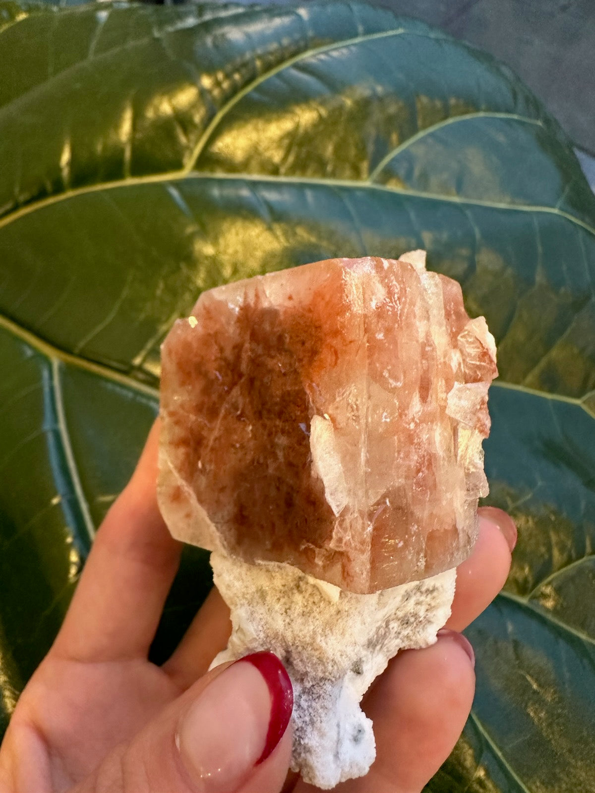 Red Apophyllite Cube (Md) from Pune, India | Minerals | Wiccan Center