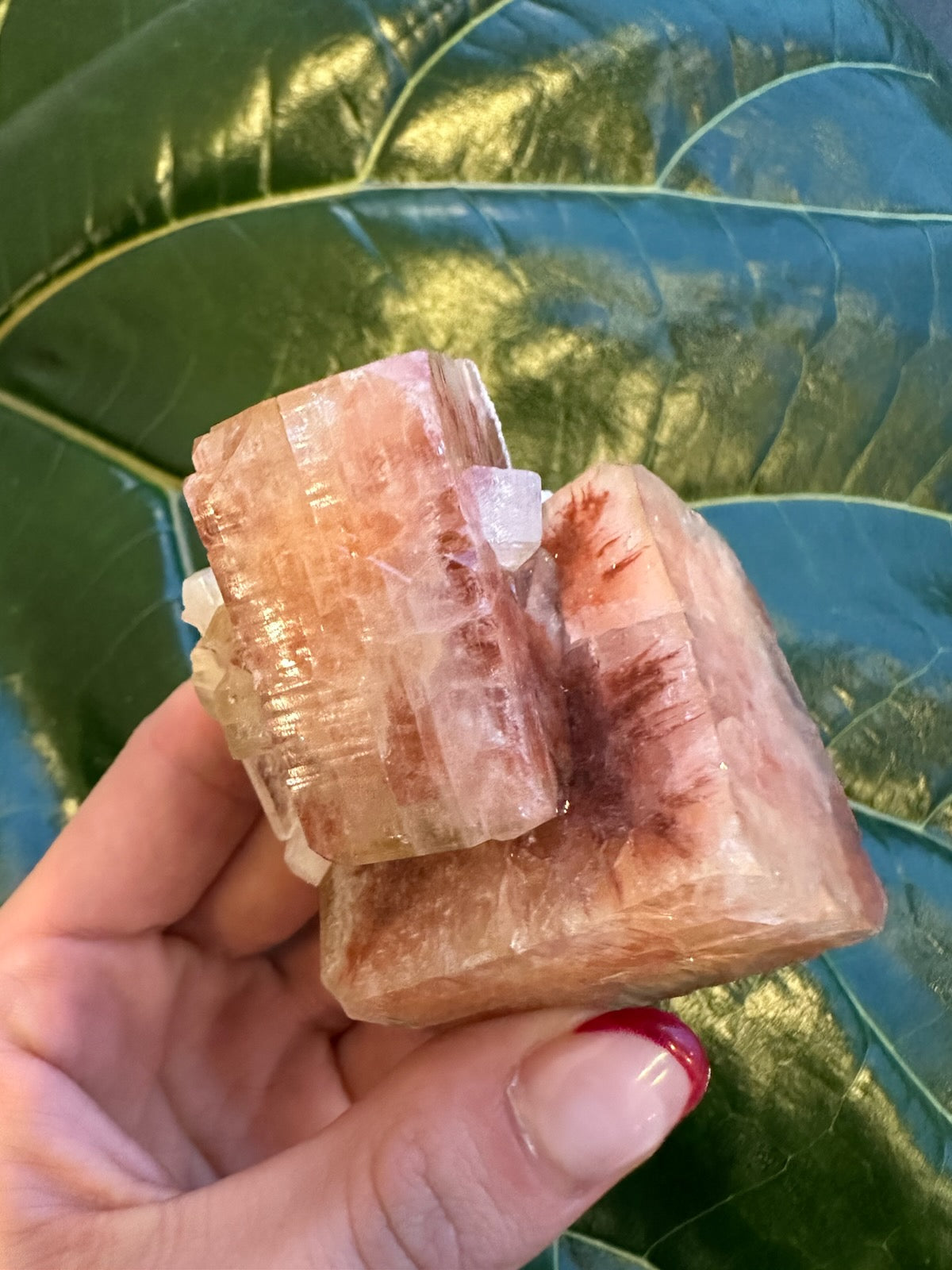 Red Apophyllite Cube (Md) from Pune, India | Minerals | Wiccan Center