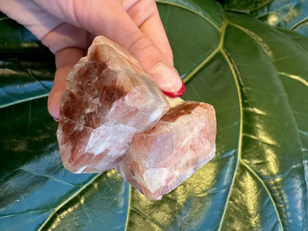 Red Apophyllite Cube (Md) from Pune, India | Minerals | Wiccan Center