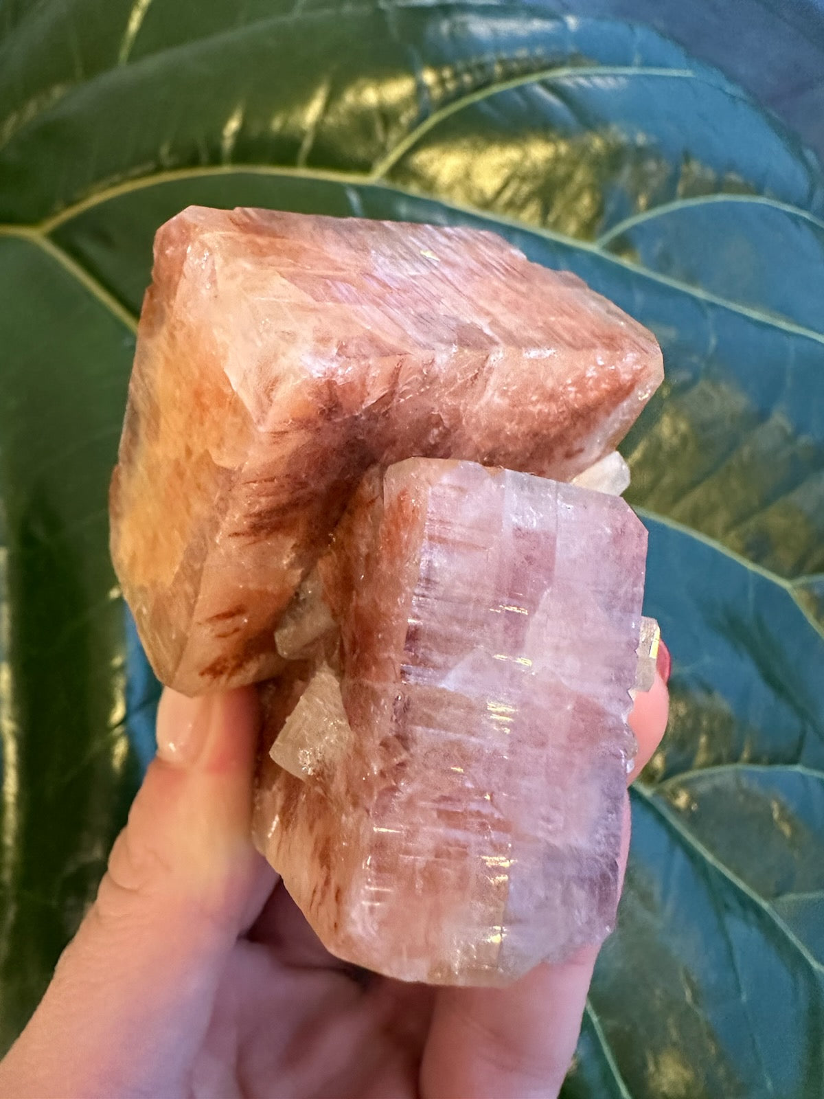 Red Apophyllite Cube (Md) from Pune, India | Minerals | Wiccan Center