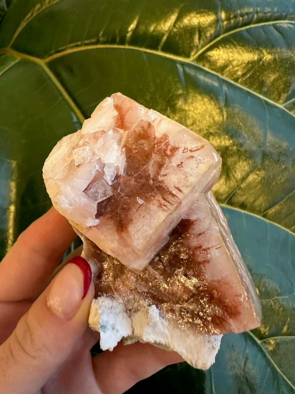 Red Apophyllite Cube (Md) from Pune, India | Minerals | Wiccan Center