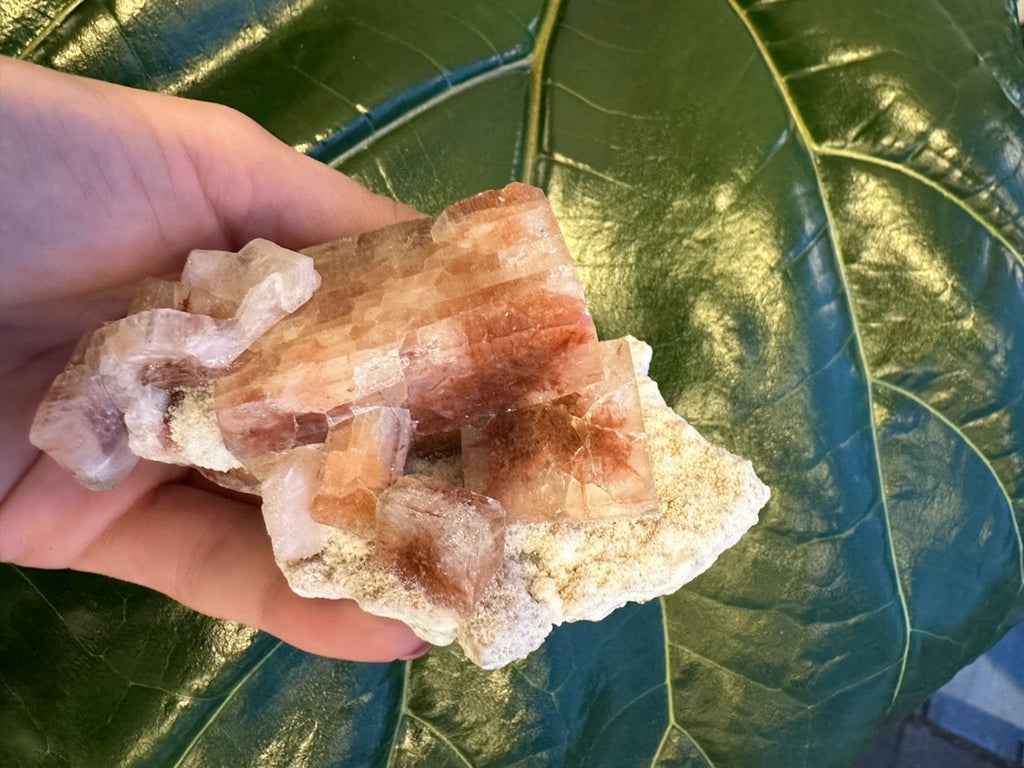 Red Apophyllite Cube on Matrix (Lg) | Minerals | Wiccan Center
