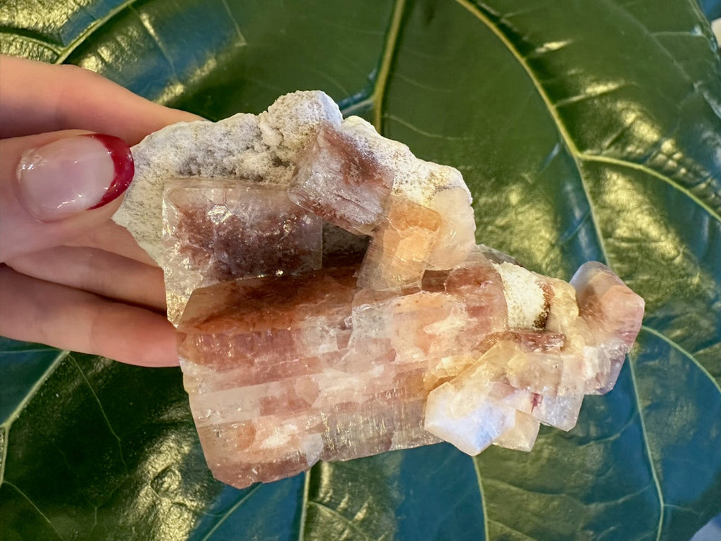 Red Apophyllite Cube on Matrix (Lg) | Minerals | Wiccan Center