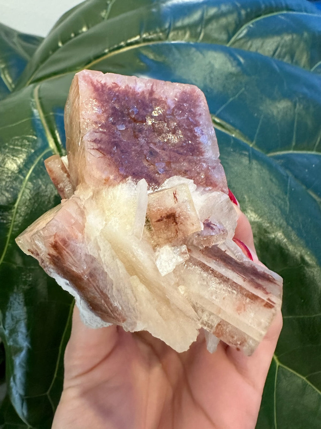 Red Apophyllite Cube (XL) from Pune, India | Minerals | Wiccan Center