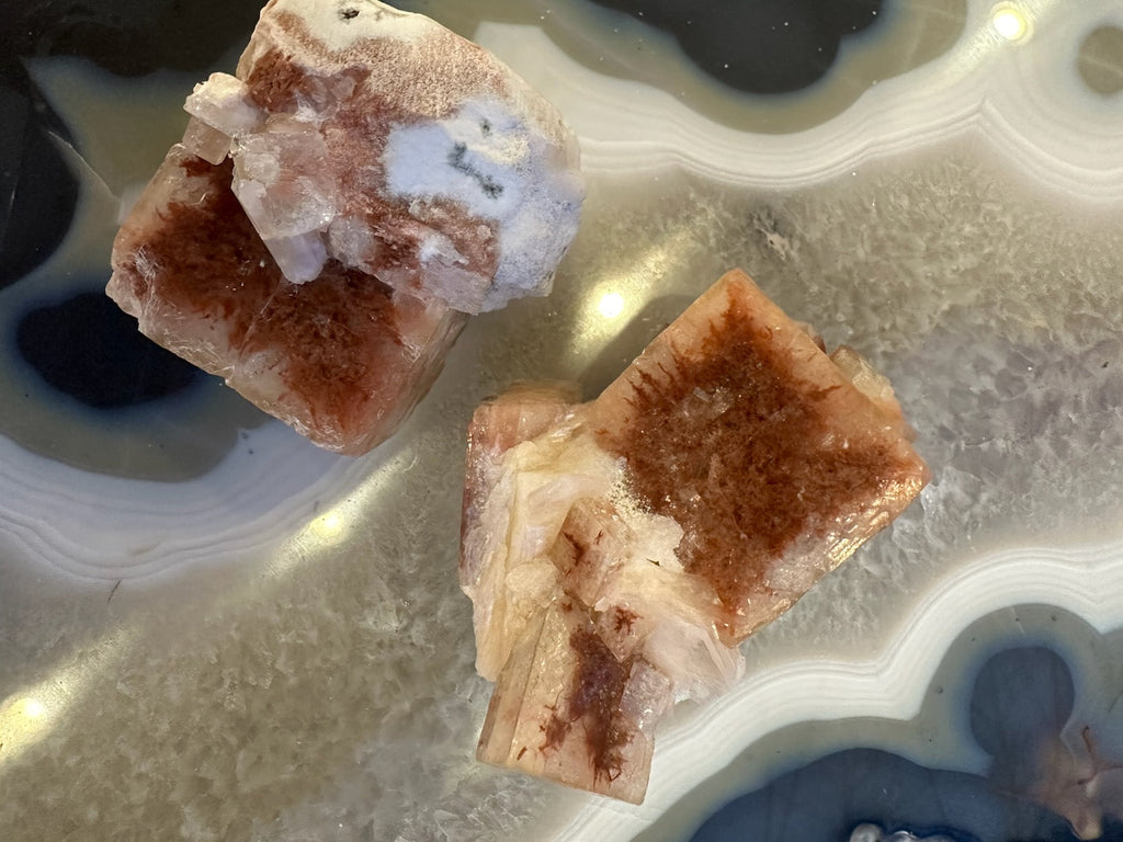 Red Apophyllite Cube (XL) from Pune, India | Minerals | Wiccan Center