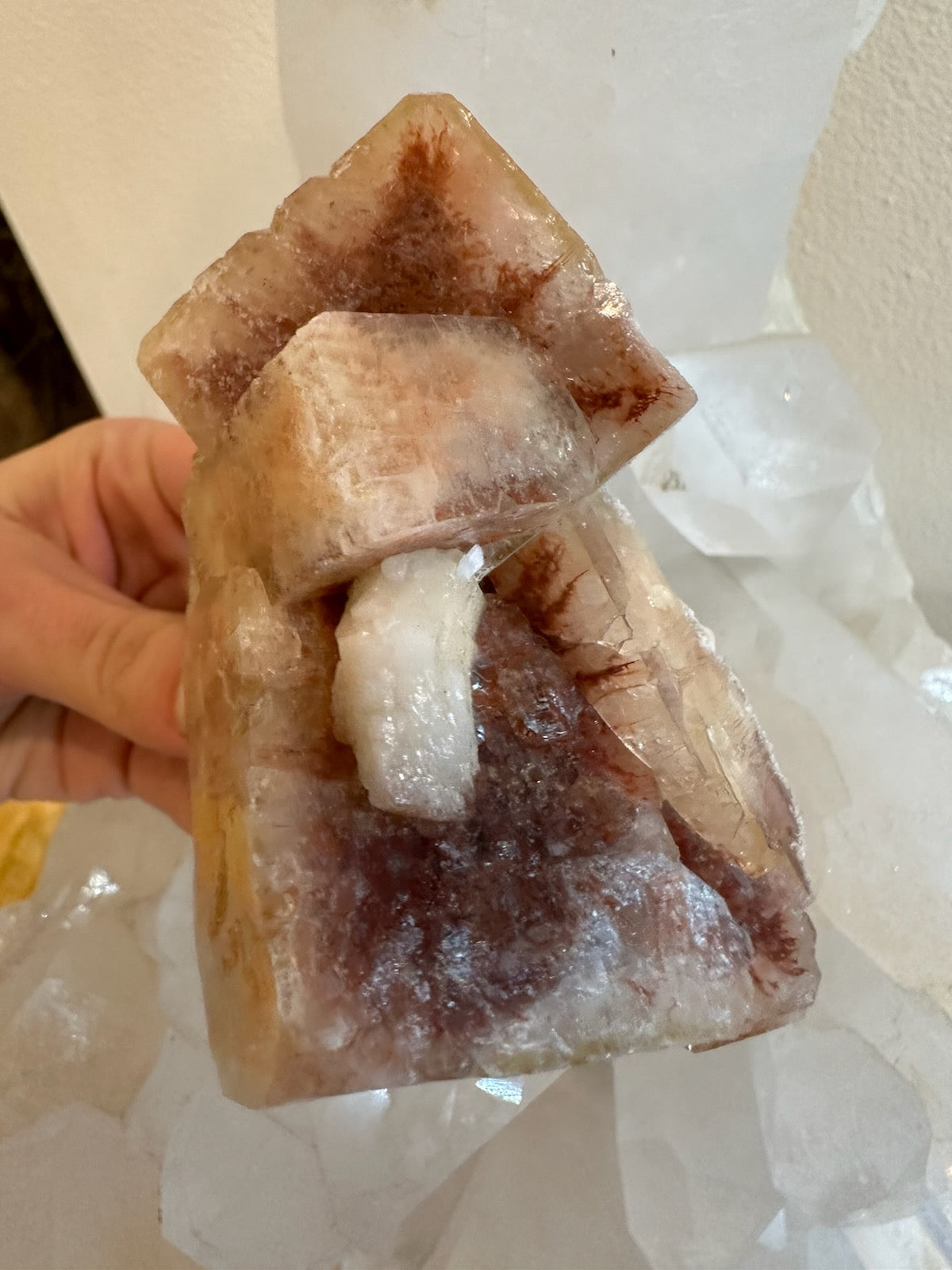 Red Apophyllite Cube Cluster from Pune, India | Minerals | Wiccan Center
