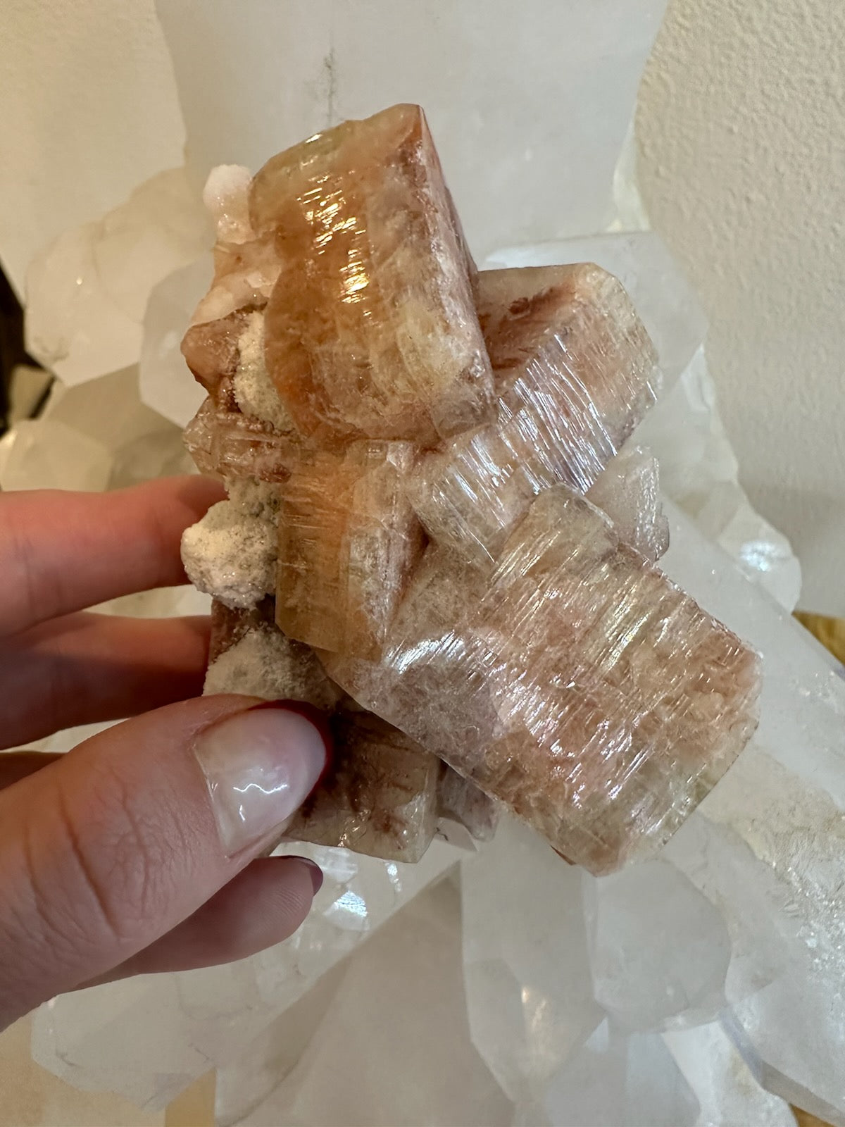 Red Apophyllite Cube Cluster from Pune, India | Minerals | Wiccan Center